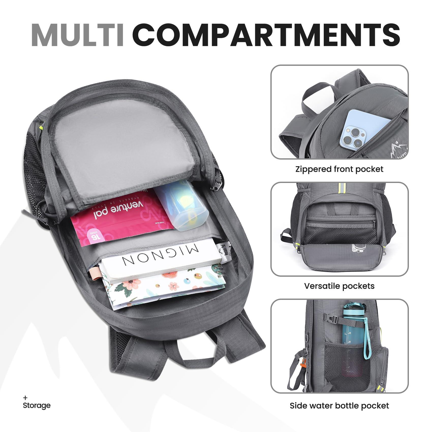Venture Pal 35L Ultralight Lightweight Packable Foldable Travel Camping Hiking Outdoor Sports Backpack Daypack - Image 2