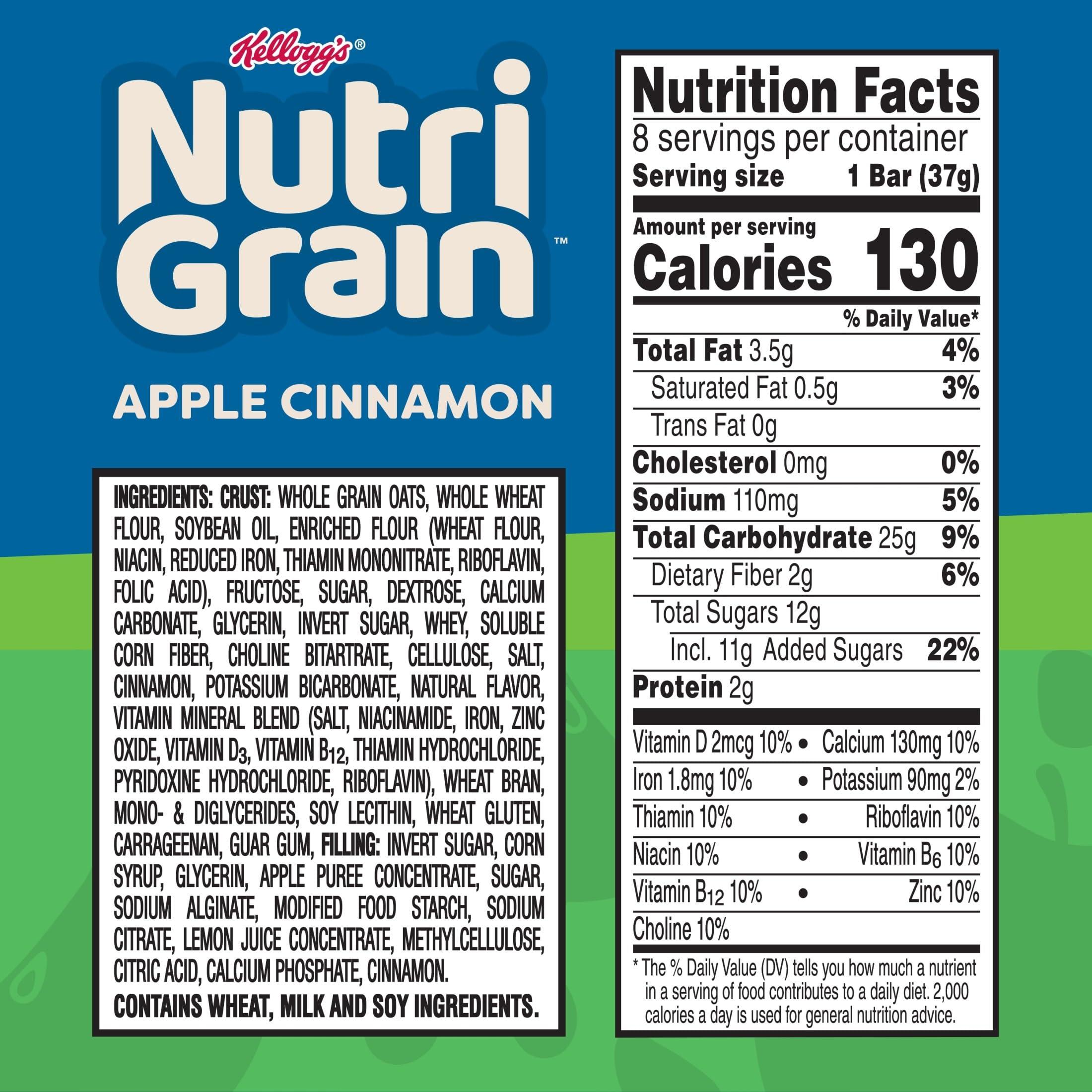 Nutri-Grain Soft Baked Breakfast Bars, Kids Snacks, Whole Grain, Variety Pack (4 Boxes, 32 Count) - Image 3