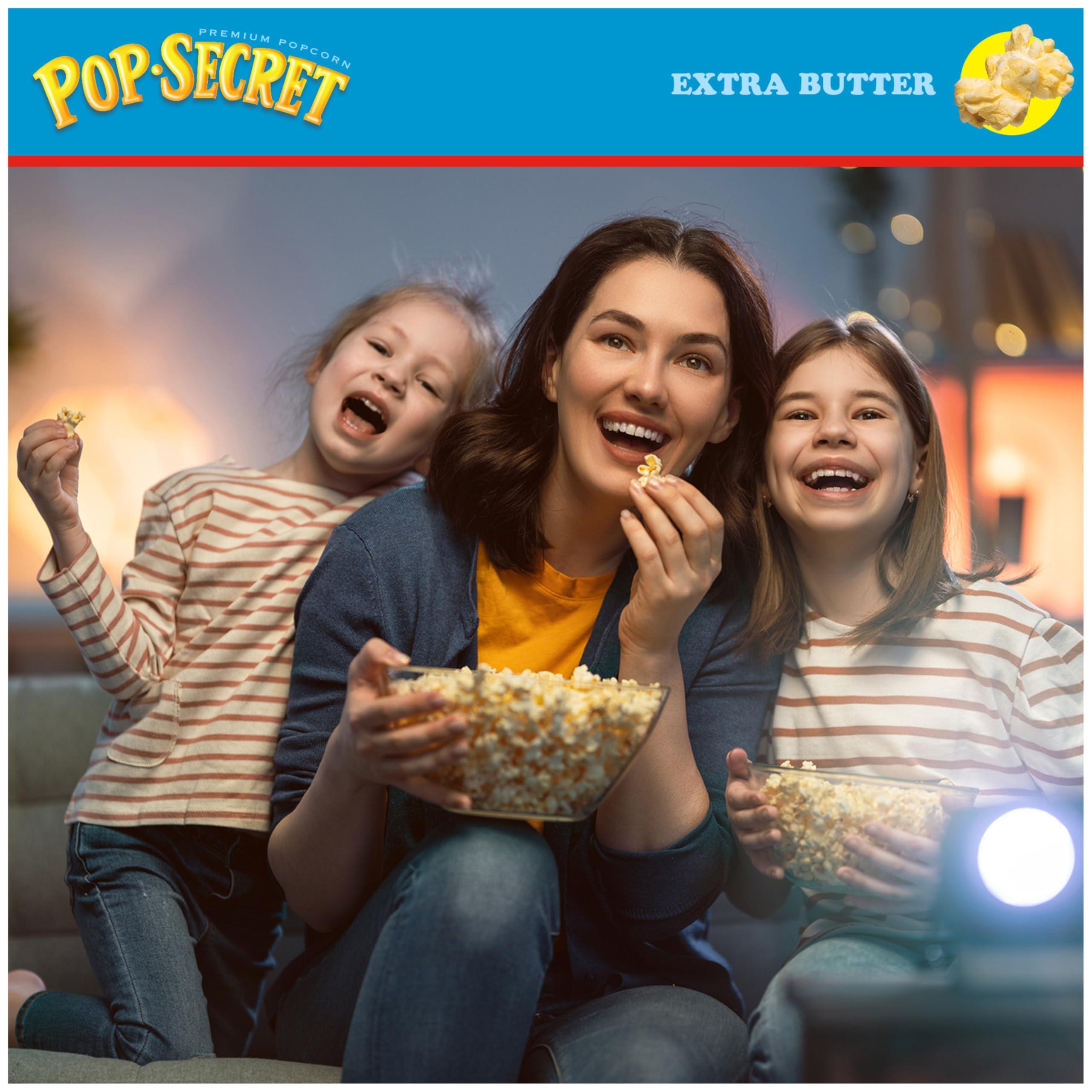 Pop Secret Popcorn, Extra Butter, 3.2 Oz Bags, 12 Ct - Image 6