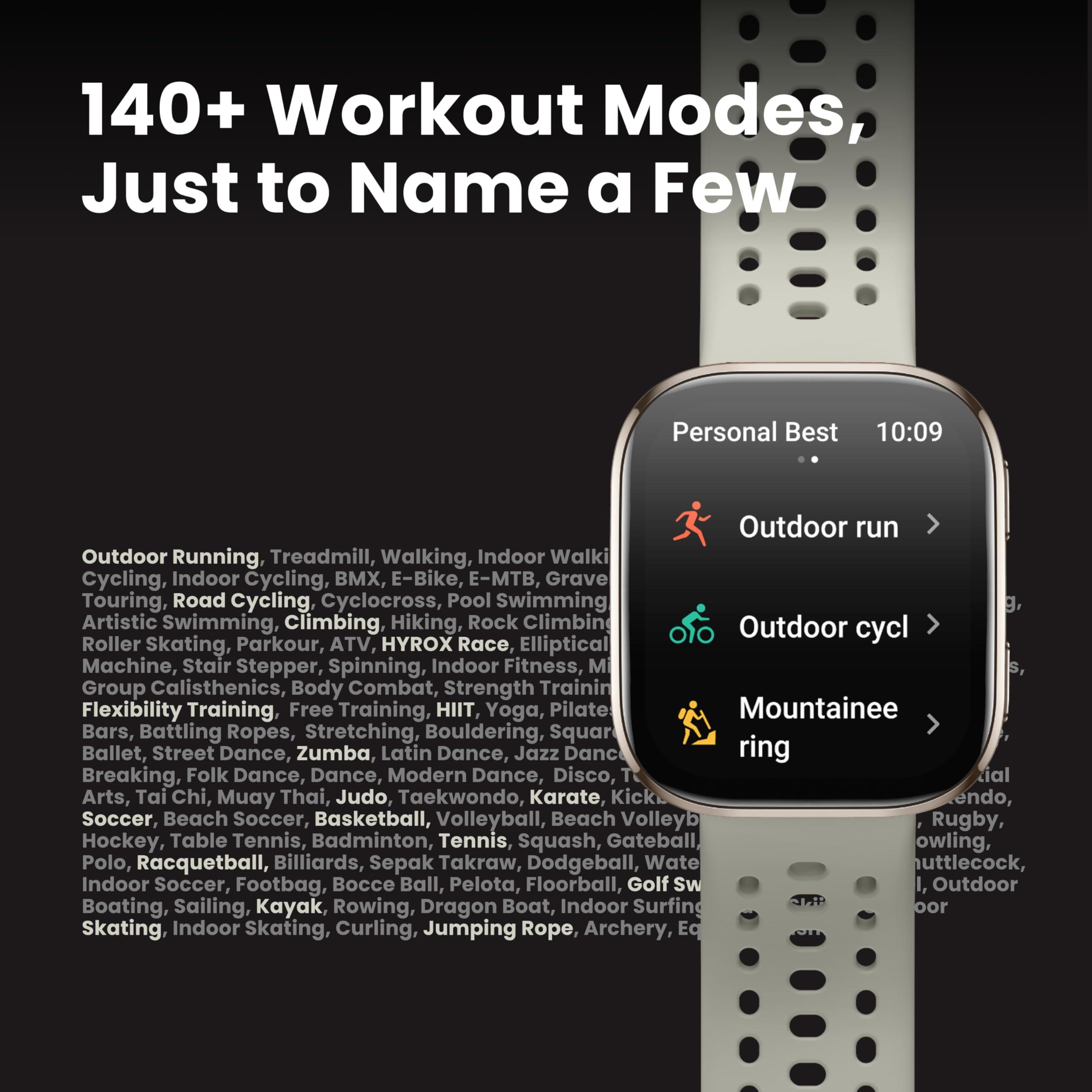 Amazfit Bip 6 Smart Watch 46mm, 14 Day Battery, 1.97" AMOLED Display, GPS & Free Maps, AI, Bluetooth Call & Text, Health, Fitness & Sleep Tracker, 140+ Workout Modes, 5 ATM Water-Resistance, Black - Image 7