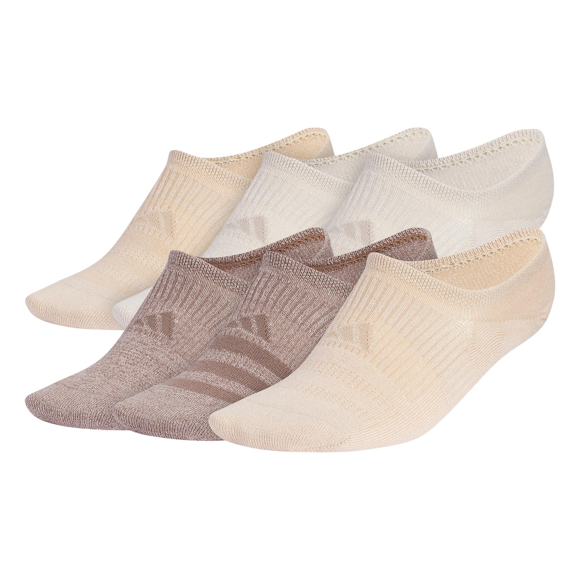 adidas Women's Superlite 3.0 6-Pack Super No Show, Athletic Socks, Invisible Ultra Low-Profile, Cushion & Arch Compression