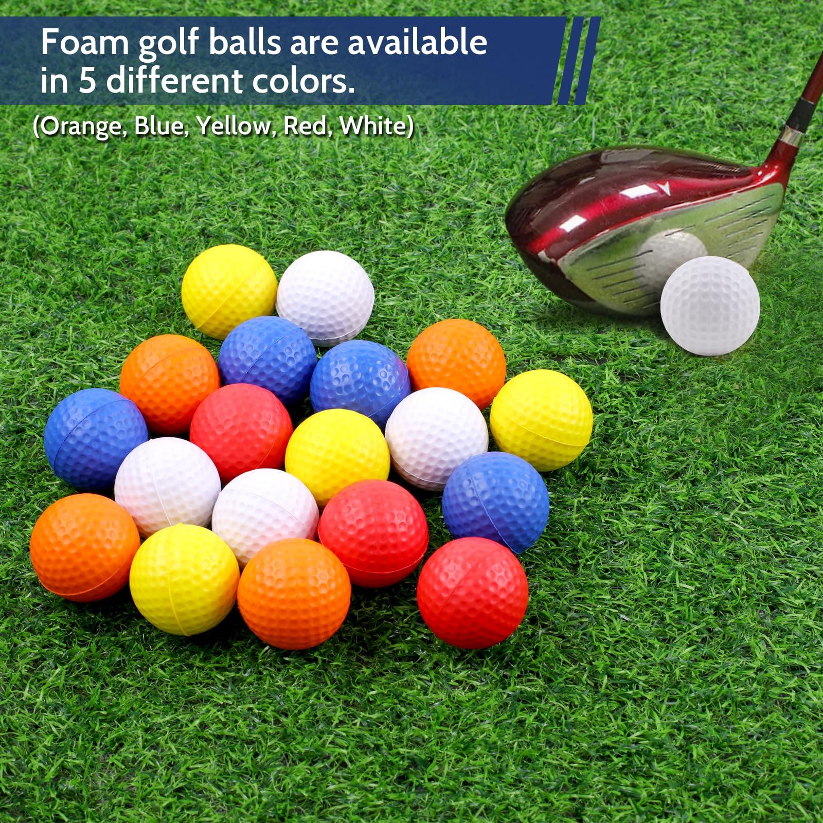 Guirnd 20 Pack Foam Golf Balls, 41mm Practice Golf Balls, Realistic Feel and Long Lasting Limited Fligh Practice Golf Balls for Backyard, Soft Golf Balls for Indoor or Outdoor - Image 4