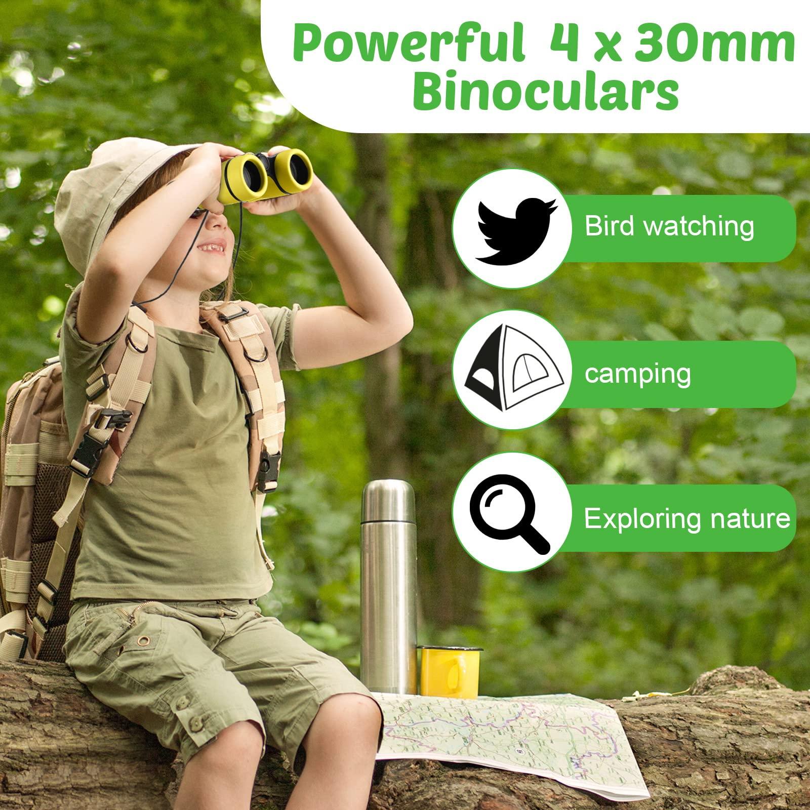 Yunsailing 9 Pack Kid Binoculars Shockproof Mini Compact Binoculars Gifts for 3-12 Years Boys Girls Folding Small Telescope for Kids Bird Watching Camping Outdoor Play, 9 Colors - Image 5