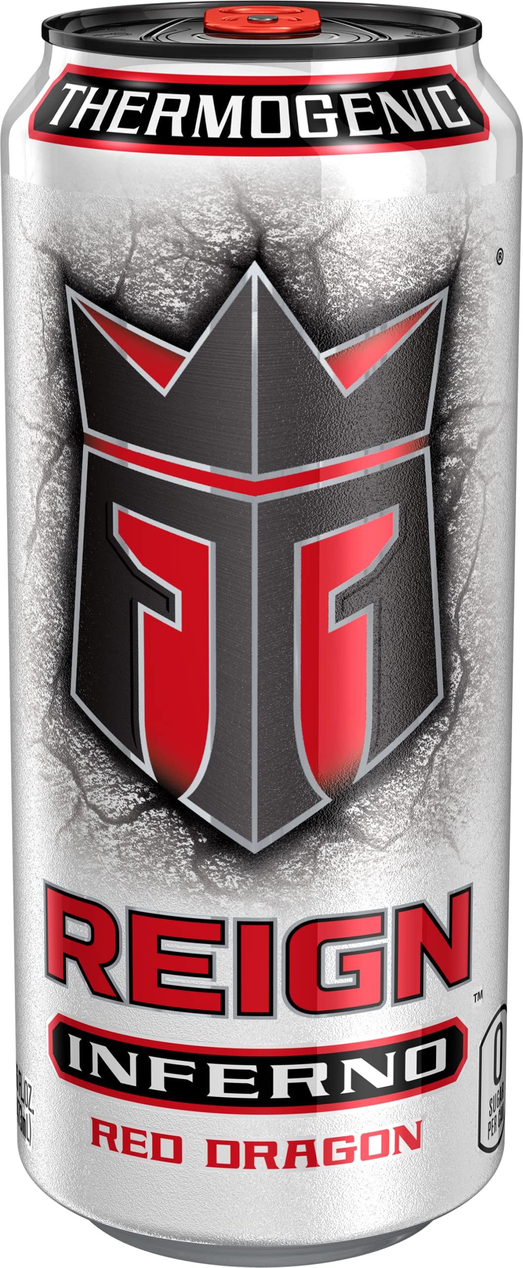 Reign Inferno Red Dragon, Thermogenic Fuel, Fitness and Performance Drink, 16 Fl Oz (Pack of 12) - Image 3