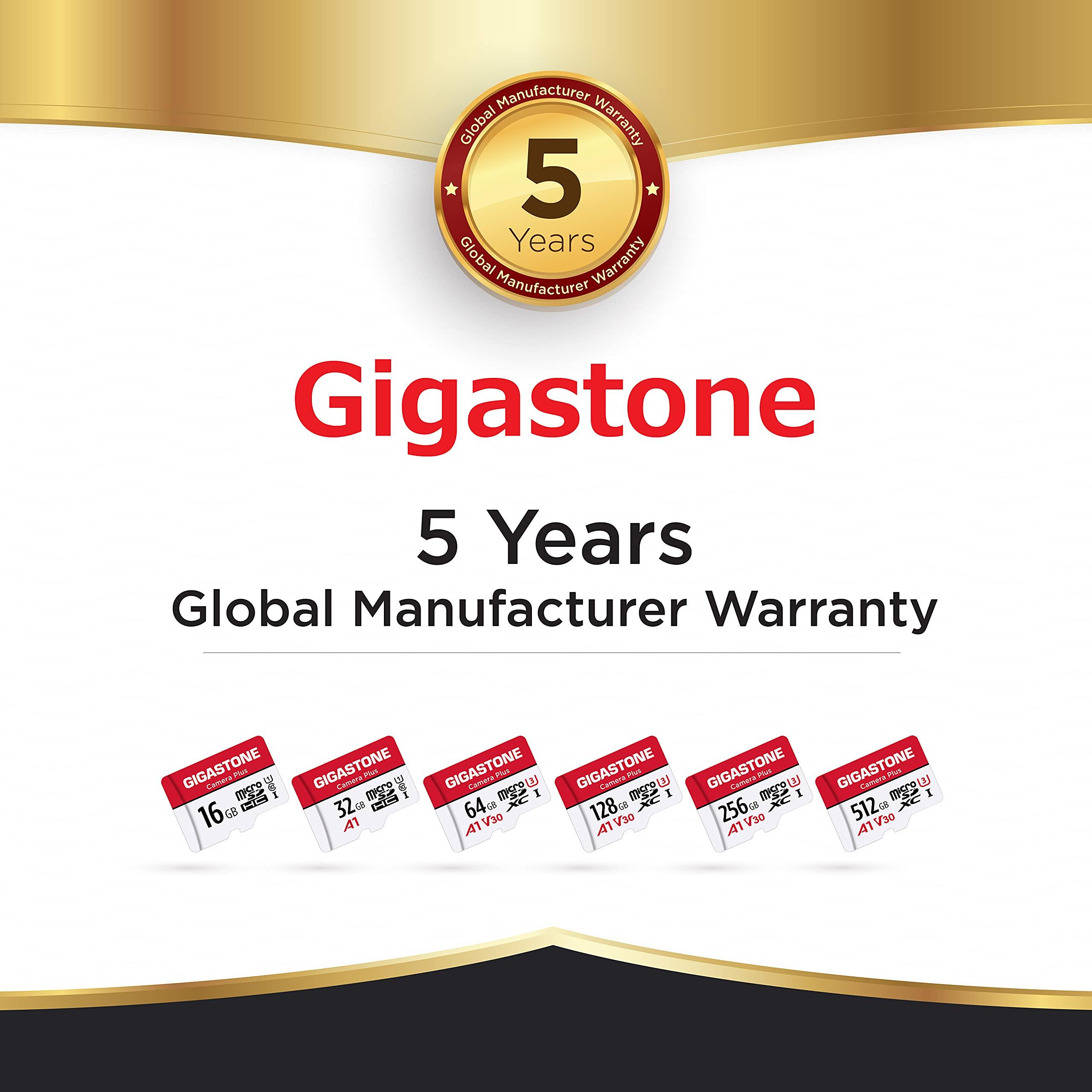 GIGASTONE 32GB Micro SD Card 5-Pack, MicroSDHC Memory Cards for Security Cameras, Wyze Cam, Roku, Full HD Video Recording, UHS-I U1 A1 Class 10, up to 90MB/s, with Adapter - Image 7