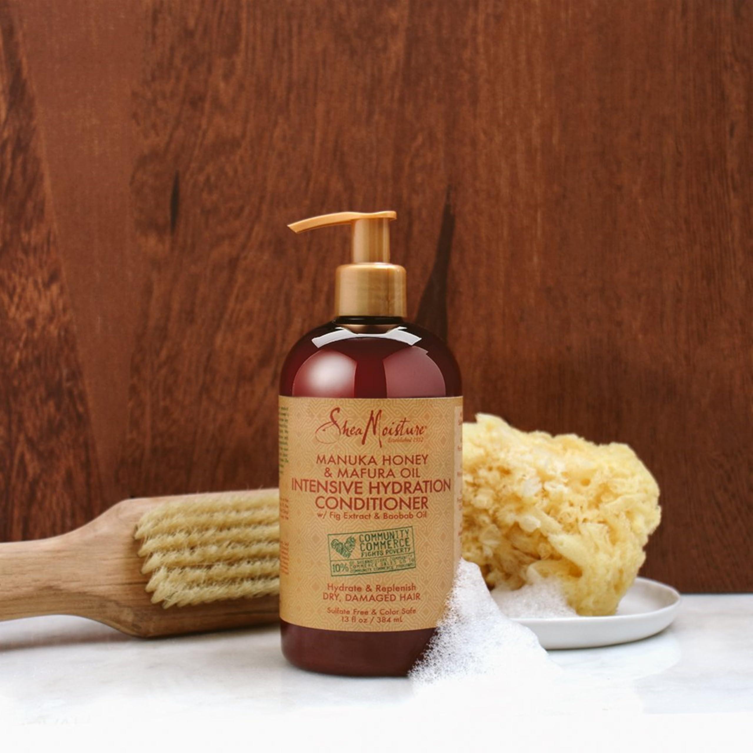 SheaMoisture Conditioner Intensive Hydration for Dry, Damaged Hair Manuka Honey and Mafura Oil to Nourish and Soften Hair 13 oz - Image 5