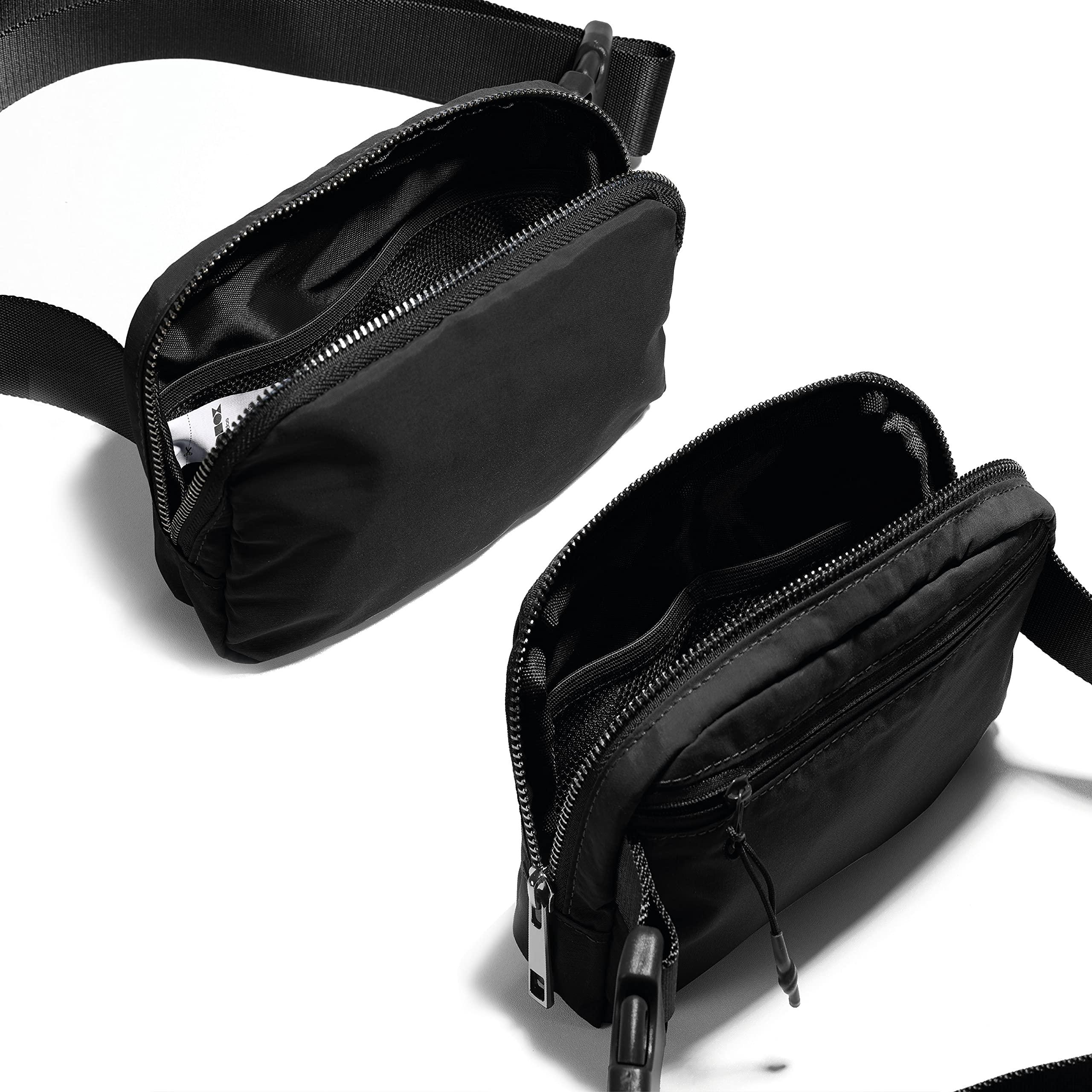 ODODOS Unisex Mini Belt Bag with Adjustable Strap Small Fanny Pack for Workout Running Traveling Hiking, Black - Image 6