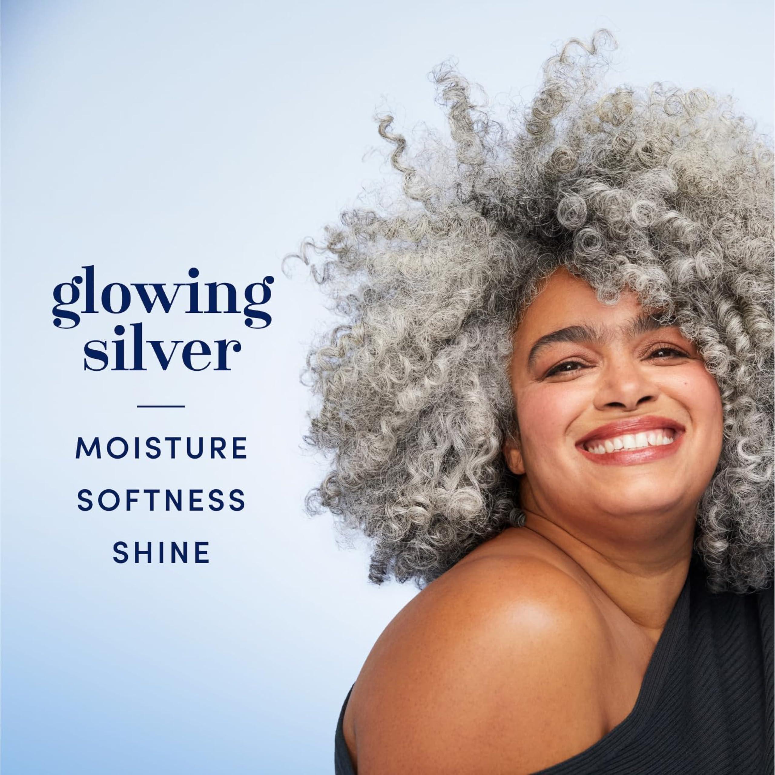 Hair Biology Biotin-Infused Purple Shampoo and Conditioner Set for Grey Hair, Anti-Brassiness, Moisturizing, Color-Safe, Silver & Glowing, Corrects Yellow Tones, 12.8 Fl Oz Each, 2 Pack - Image 4