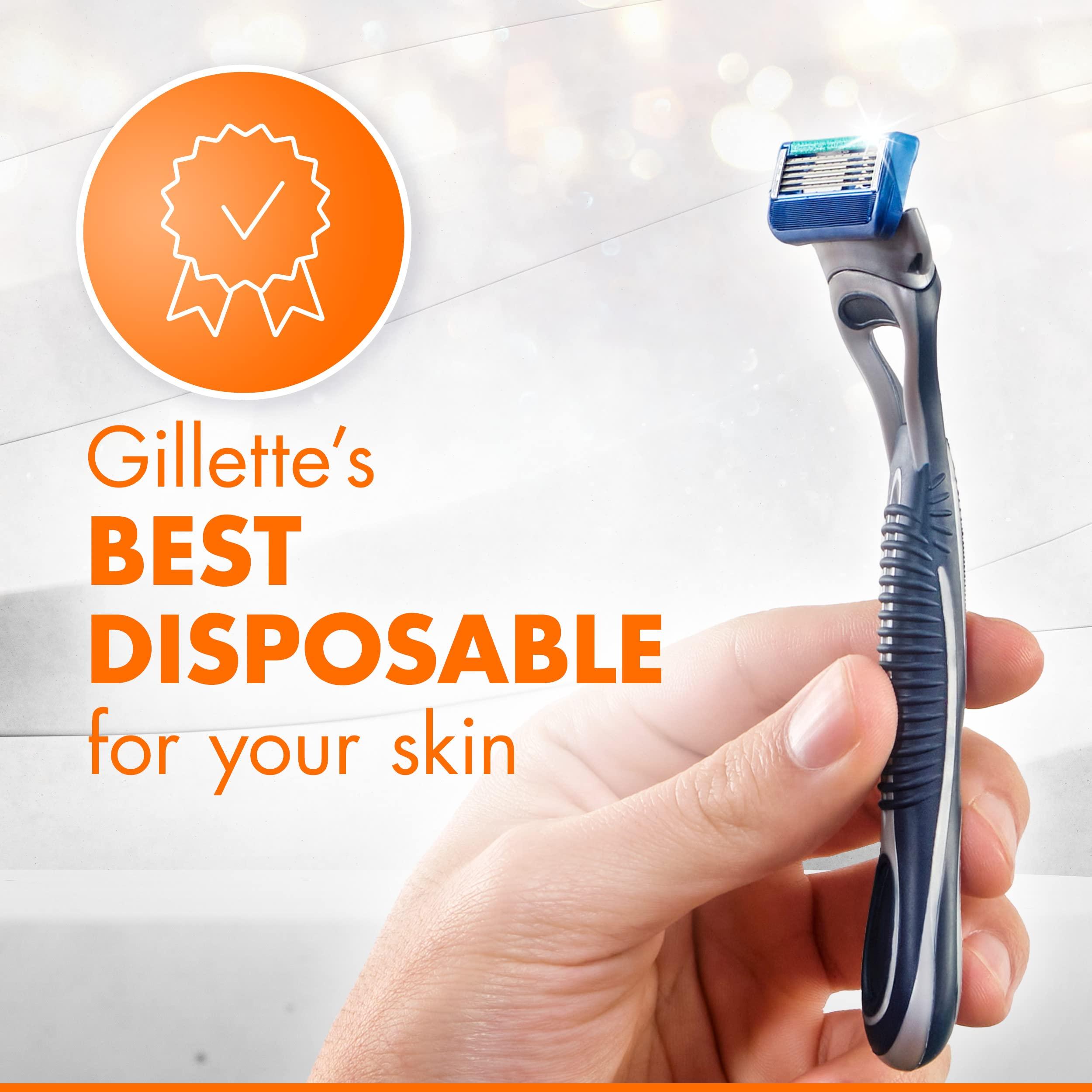 Gillette Sensor5 Men's Disposable Razors, 2 Count - Image 8
