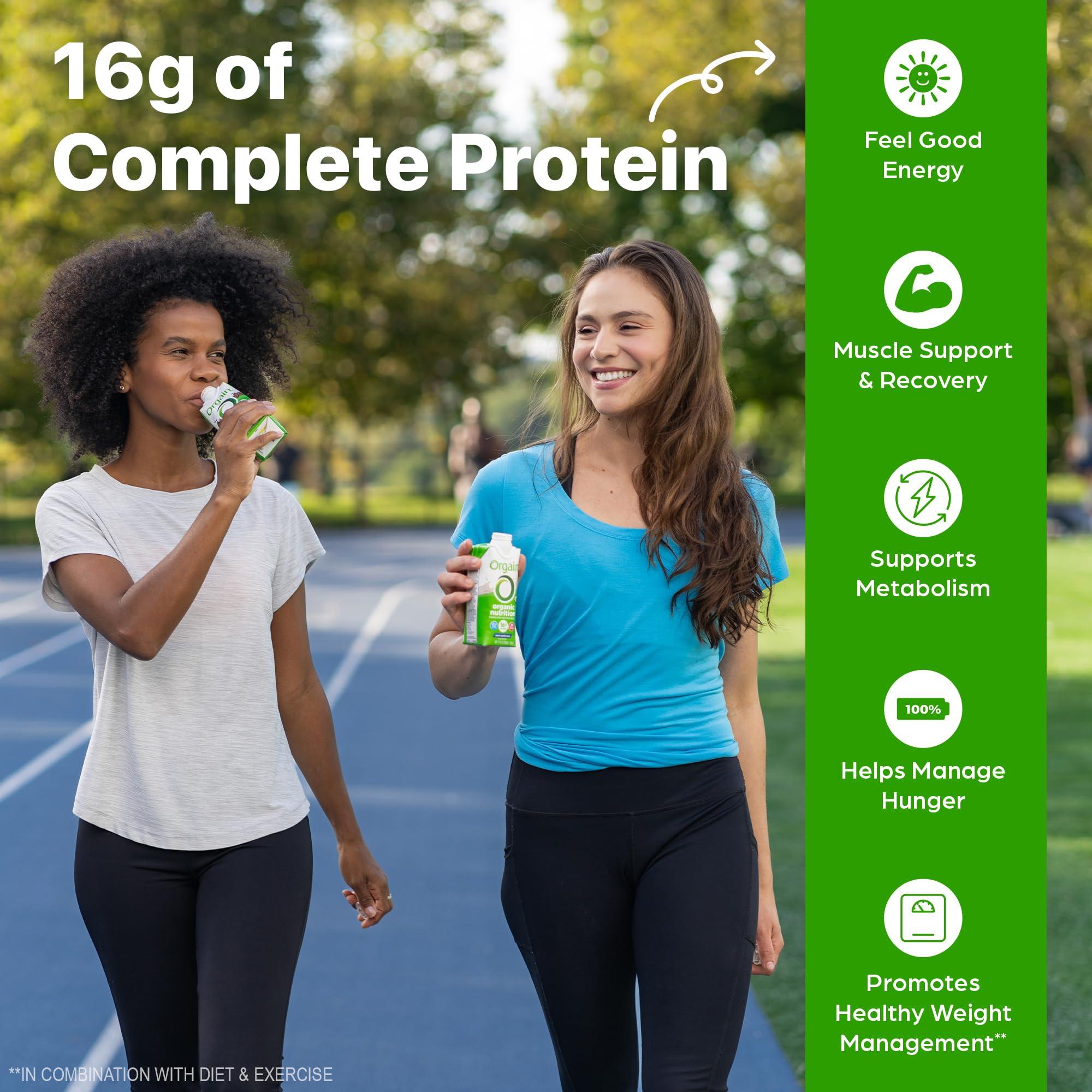 Orgain Organic Nutritional Protein Shake, Creamy Chocolate Fudge - 16g Grass Fed Whey Protein, Meal Replacement, 20 Vitamins & Minerals, Fruits & Vegetables, Gluten Free, Non-GMO, 11 Fl Oz (12 Pack) - Image 5