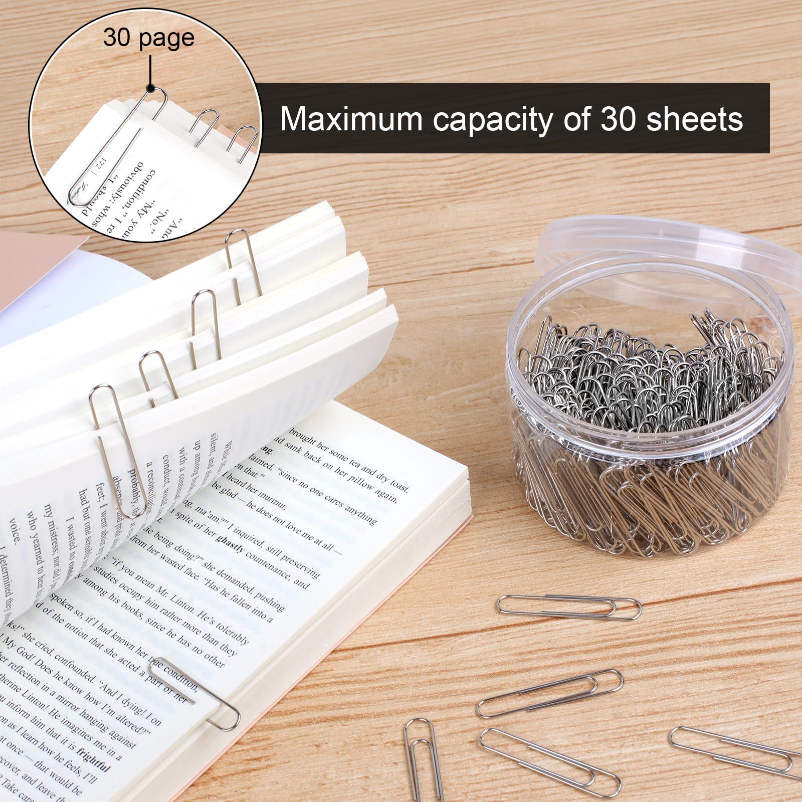 280 Pcs Large Paper Clips, 2 Inch Jumbo Silver Paperclips, Stainless Steel, for Office, School and Teacher Supplies - Image 3