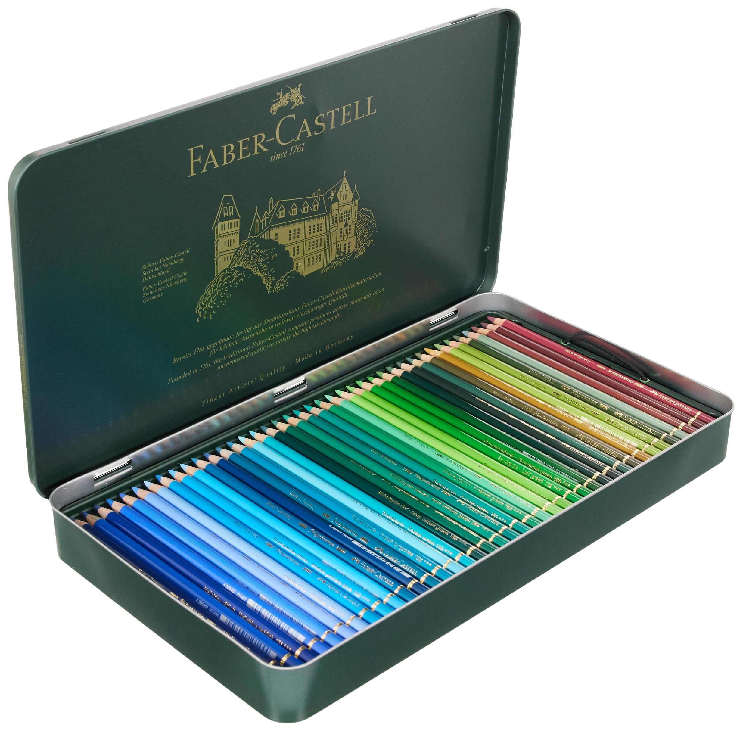 Faber-Castell Polychromos Artists' Color Pencils - Tin of 120 Colors - Premium Quality Artist Pencils - Image 6