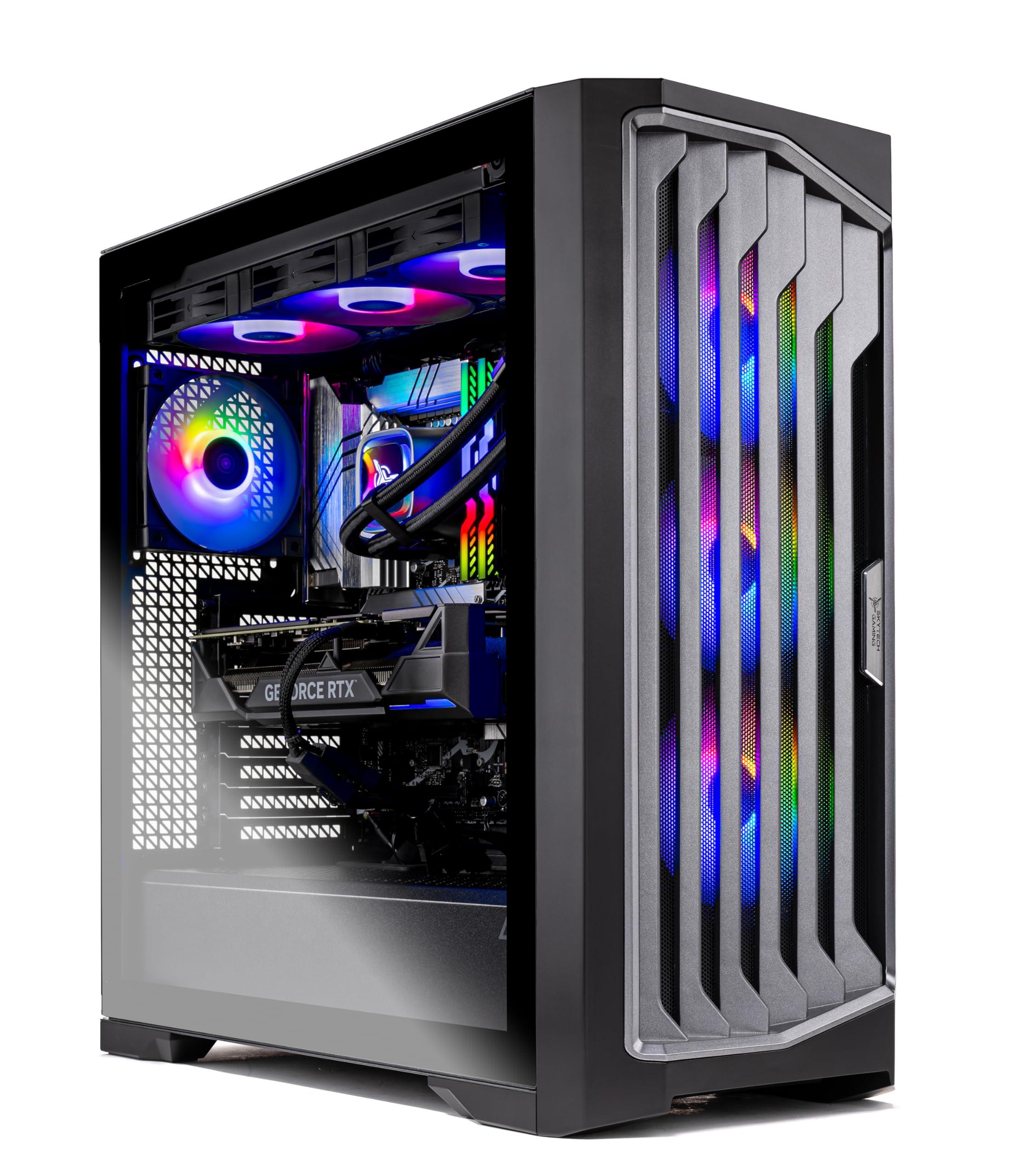 Skytech Legacy 4 Gaming PC Desktop, NVIDIA RTX 5090 32GB, Z890 Board, 4TB Gen4 NVMe SSD, 64GB DDR5 RAM 6000 RGB, 1200W Gold ATX 3 PSU, 420mm ARGB AIO, Wi-Fi, Win 11
