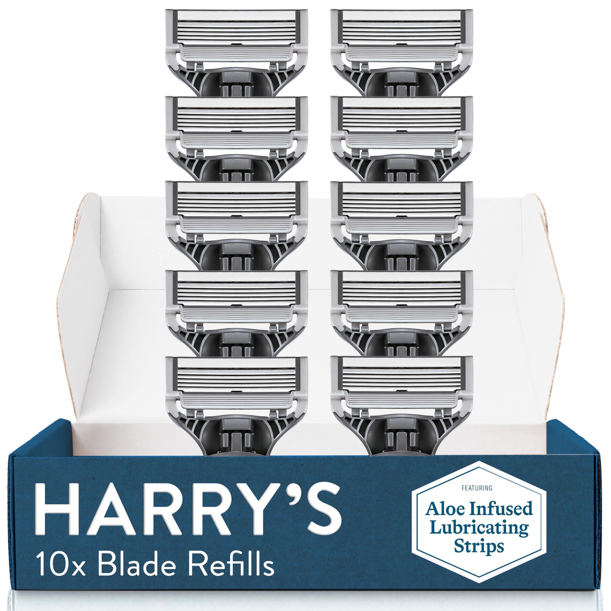 Harry's Razor Blades for Men - 10 Count - Premium Razor Blade Refill Cartridges