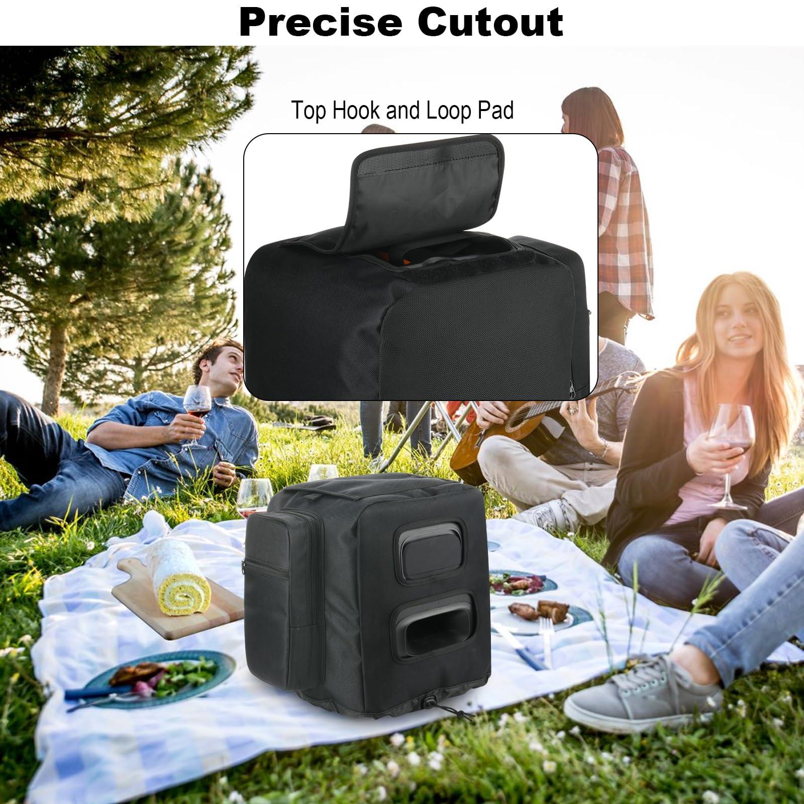 TXEsign Speaker Cover Protective Speaker Case for JBL PartyBox Encore Essential Party Speaker, Replacement Speaker Slip Cover with Side Microphone Storage Bag Accessories Bag - Image 5