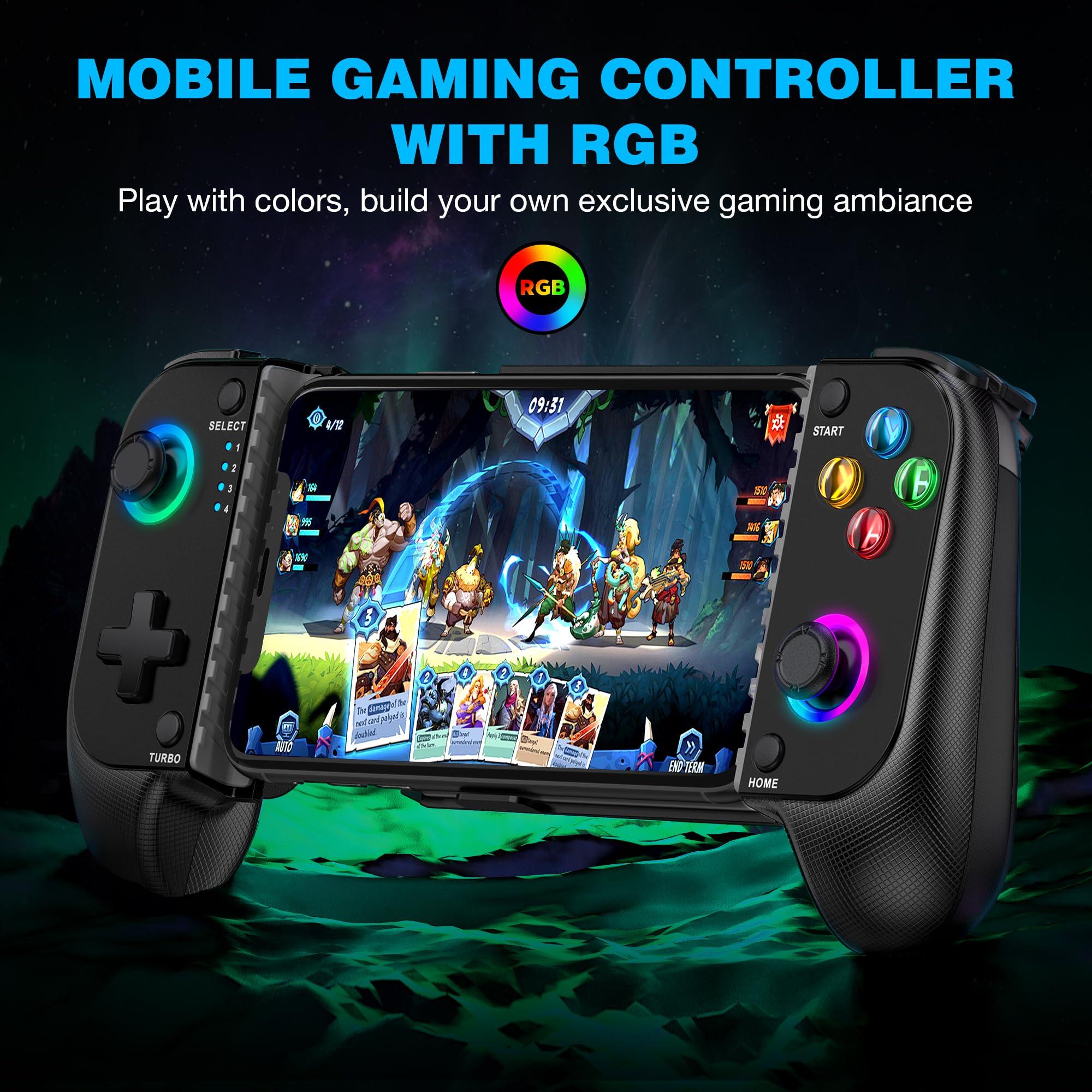 MystNova Wireless Phone Mobile Gaming Controller for iPhone/Android - Turn Your iPhone into a Gaming Console - Play Xbox, PlayStation, Steam Link, Cloud Gamepad for iOS - Image 5