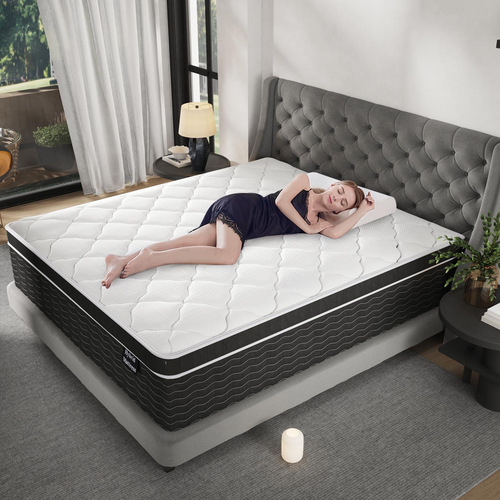 Ruoysun 14 Inch King Size Mattress in a Box, Cooling& Breathable Firm Mattress with Gel Memory Foam and Pocket Springs for King Size Bed, Motion Isolation, 100 Night Sleep Trial, CertiPUR-US Certified - Image 7