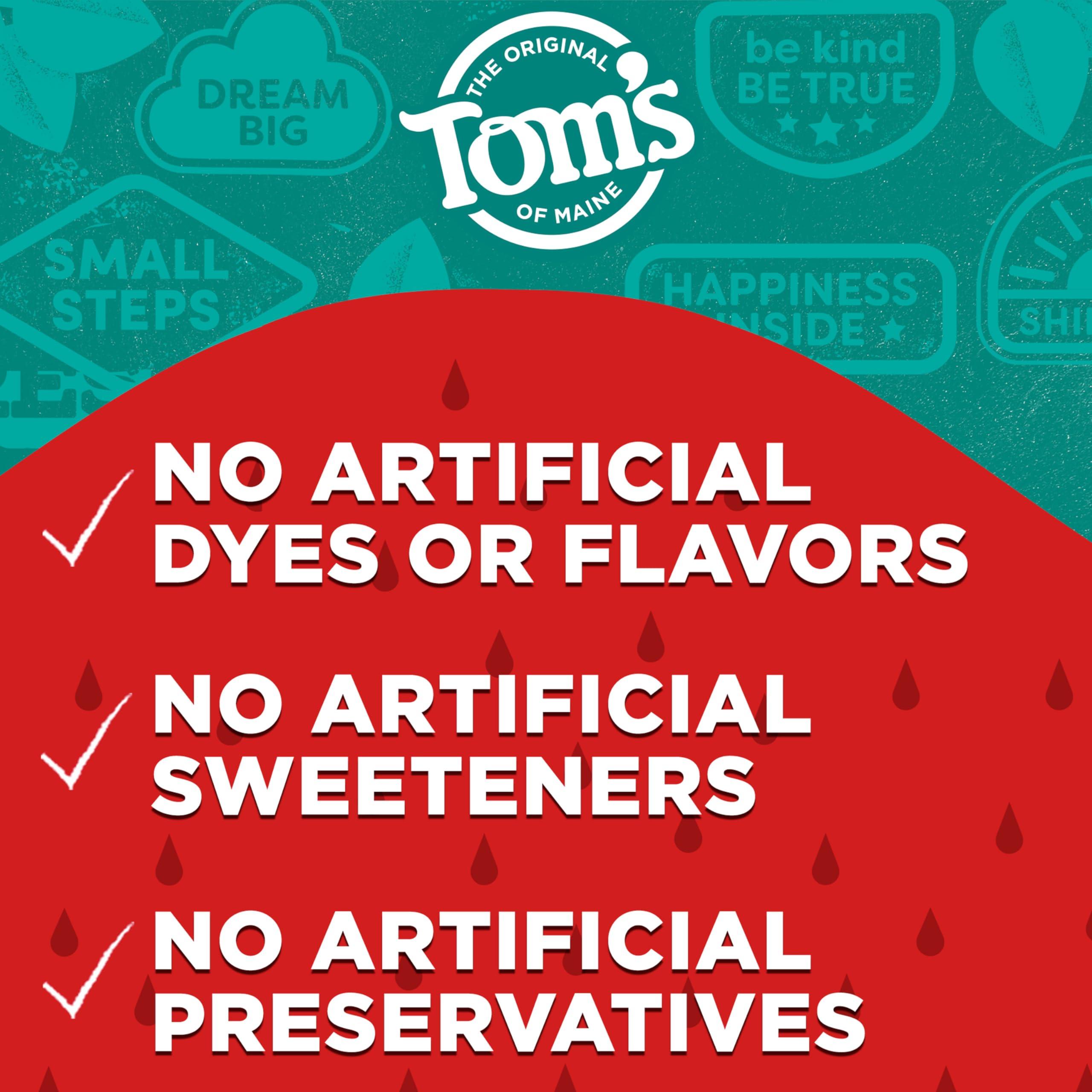 Tom's of Maine ADA Approved Fluoride Kids Toothpaste, Natural Toothpaste, Dye Free, No Artificial Preservatives, Silly Strawberry, 5.1 oz. 3-Pack (Packaging May Vary) - Image 4