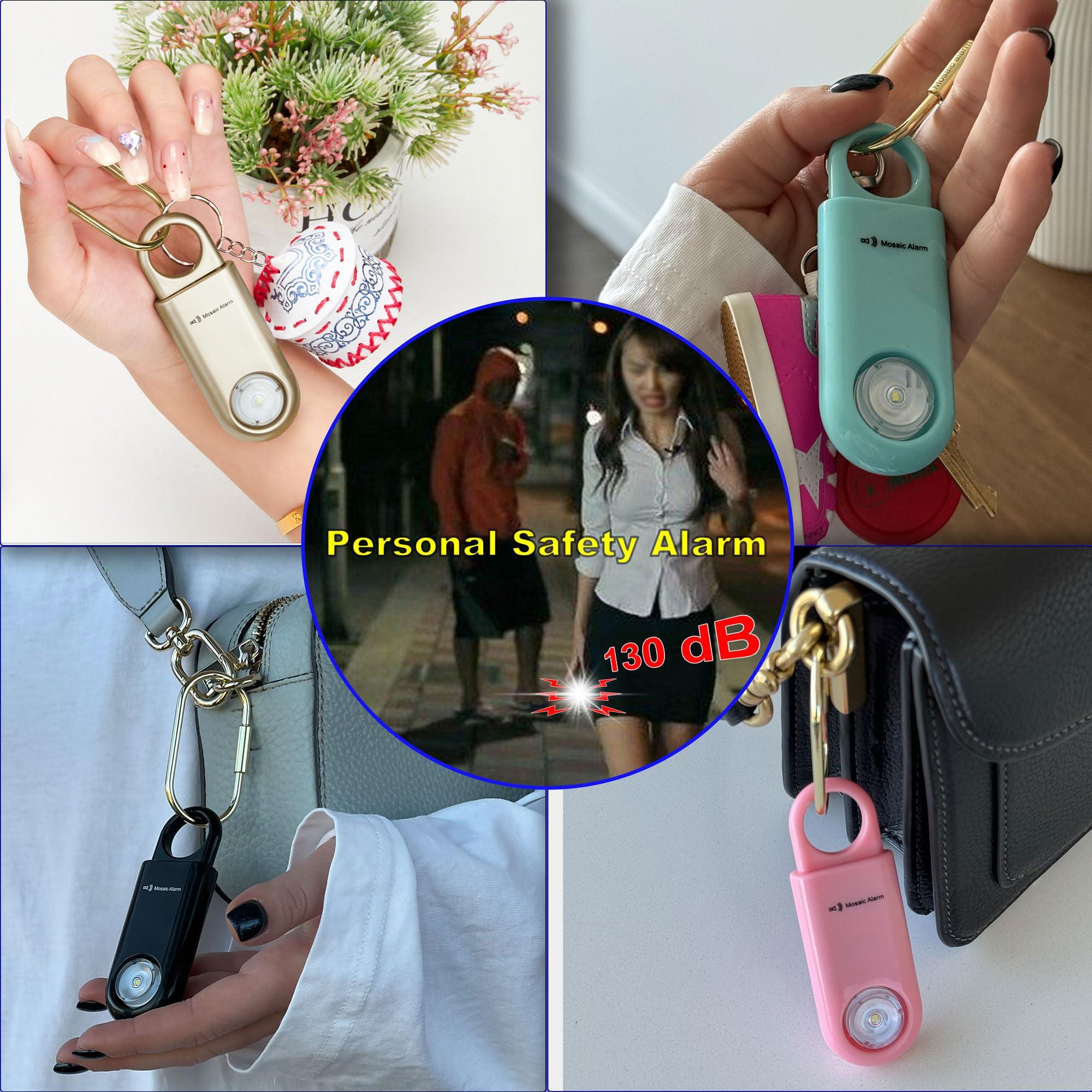 130dB Keychain Siren Strobe Light. Loud Sound Personal Safety Alarm with Carabiner. SOS Emergency Alerts for Women, Girls, School Children, Night Runners, Hiking. Bear Alarm Deterrent.Pink - Image 2