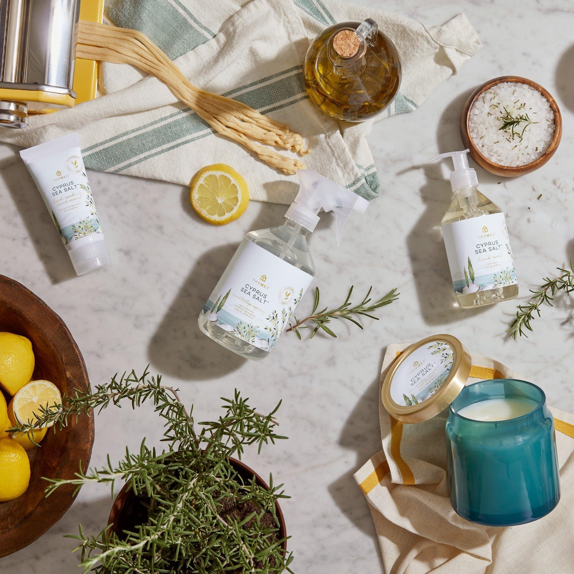 Thymes Moisturizing Hand Lotion for Dry Skin - Moisturizer for Beauty and Personal Care - Luxury Hand Lotion for Women & Men with Shea Butter & Aloe Vera (Cyprus Sea Salt, 9 fl oz) - Image 5
