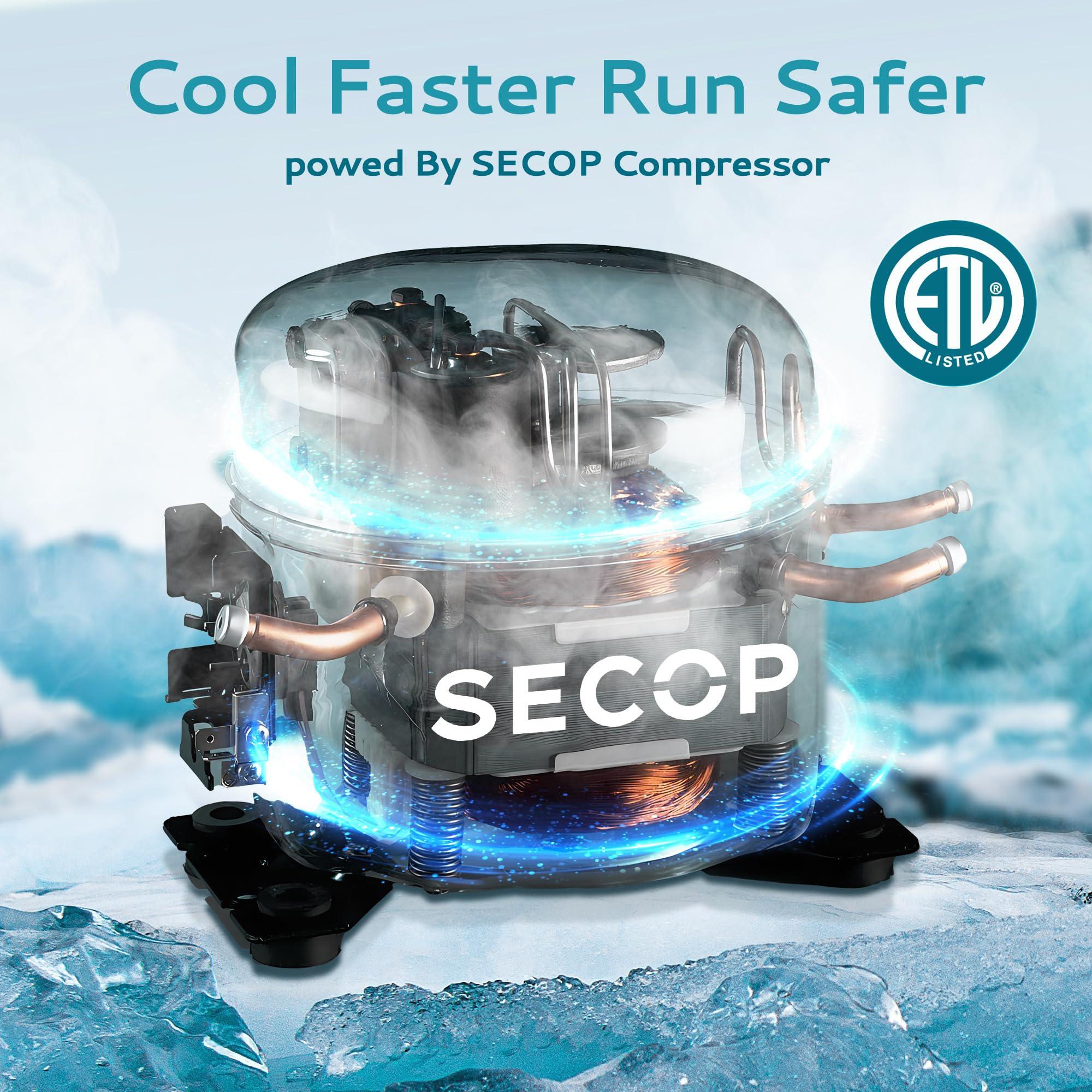 EUHOMY Commercial Ice Maker Machine 400Lbs/24H, SECOP Compressor&ETL Approval, Industrial Ice Machine, 250Lbs Storage, Ice Ready in 8-15 min, Stainless Steel Ice Maker for Bar/Cafe/Restaurant/Business - Image 5