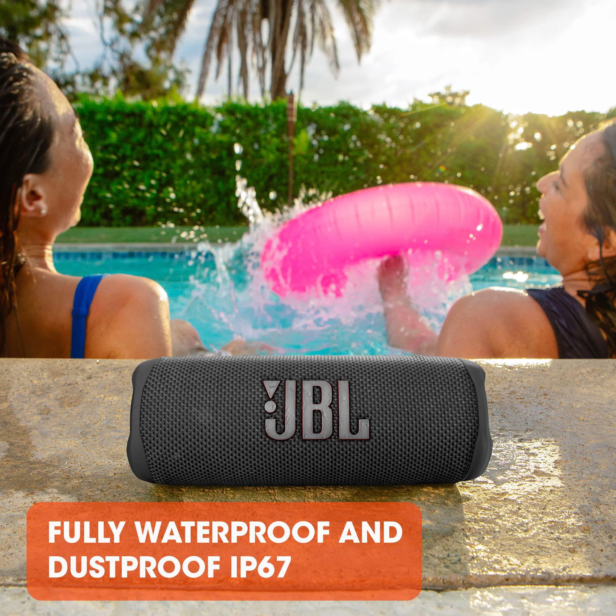 JBL Flip 6 - Portable Bluetooth Speaker, powerful sound and deep bass, IPX7 waterproof, 12 hours of playtime, JBL PartyBoost for multiple speaker pairing for home, outdoor and travel (Black) - Image 6