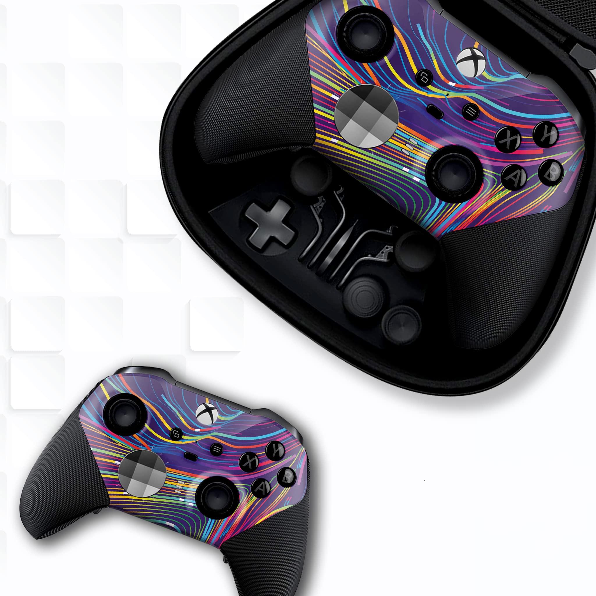 Moving Abstract Customised Wireless Controller for Elite by BCB. Original Elite Series 2 Controller Compatible with X-box One/Series X & S. Customized with Water Transfer Printing (Not a Skin) - Image 2