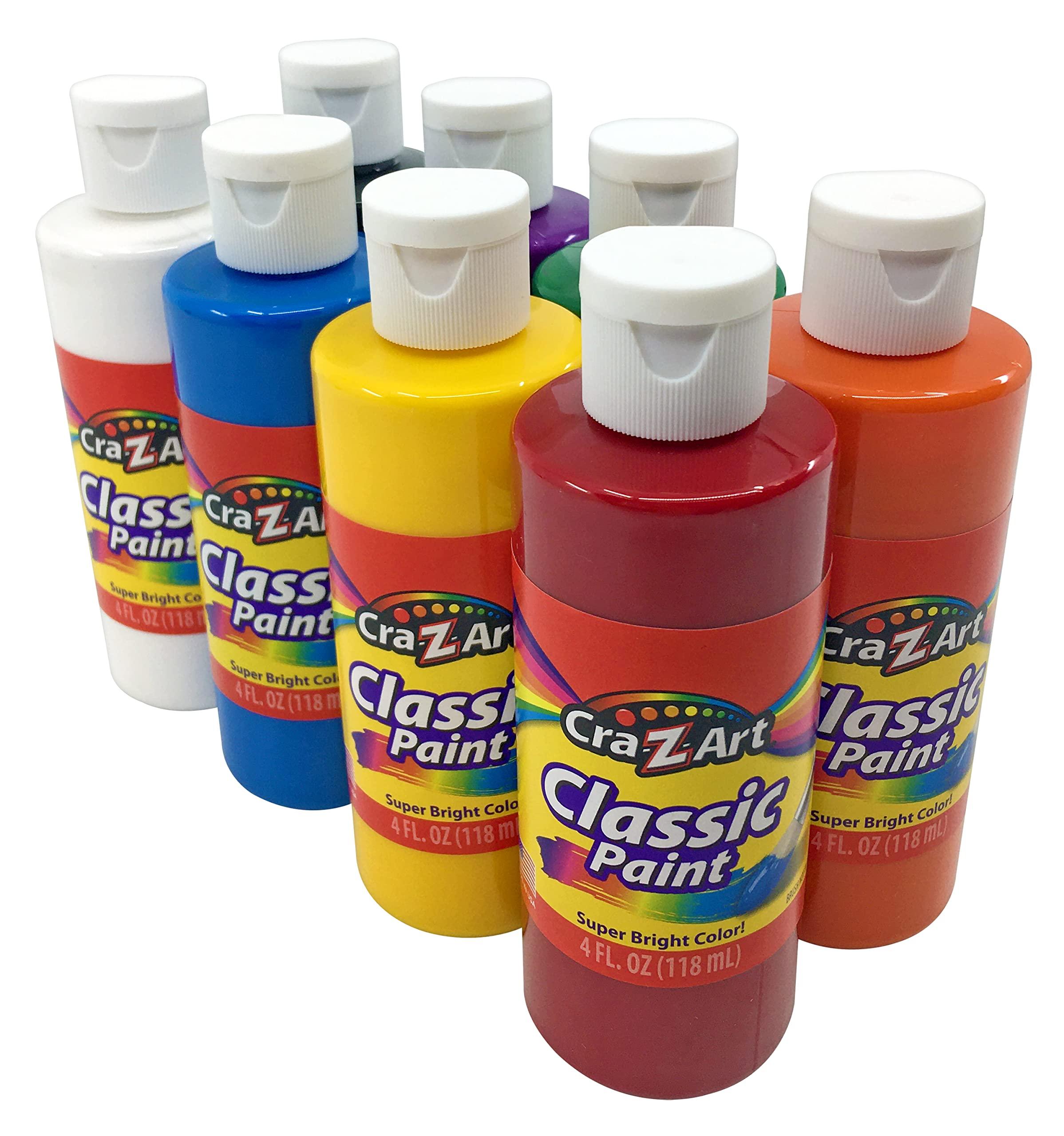 Cra-Z-art Washable Classic Paint Bulk Pack 8ct, Assorted Colors 4oz each bottle, 32oz - Image 2