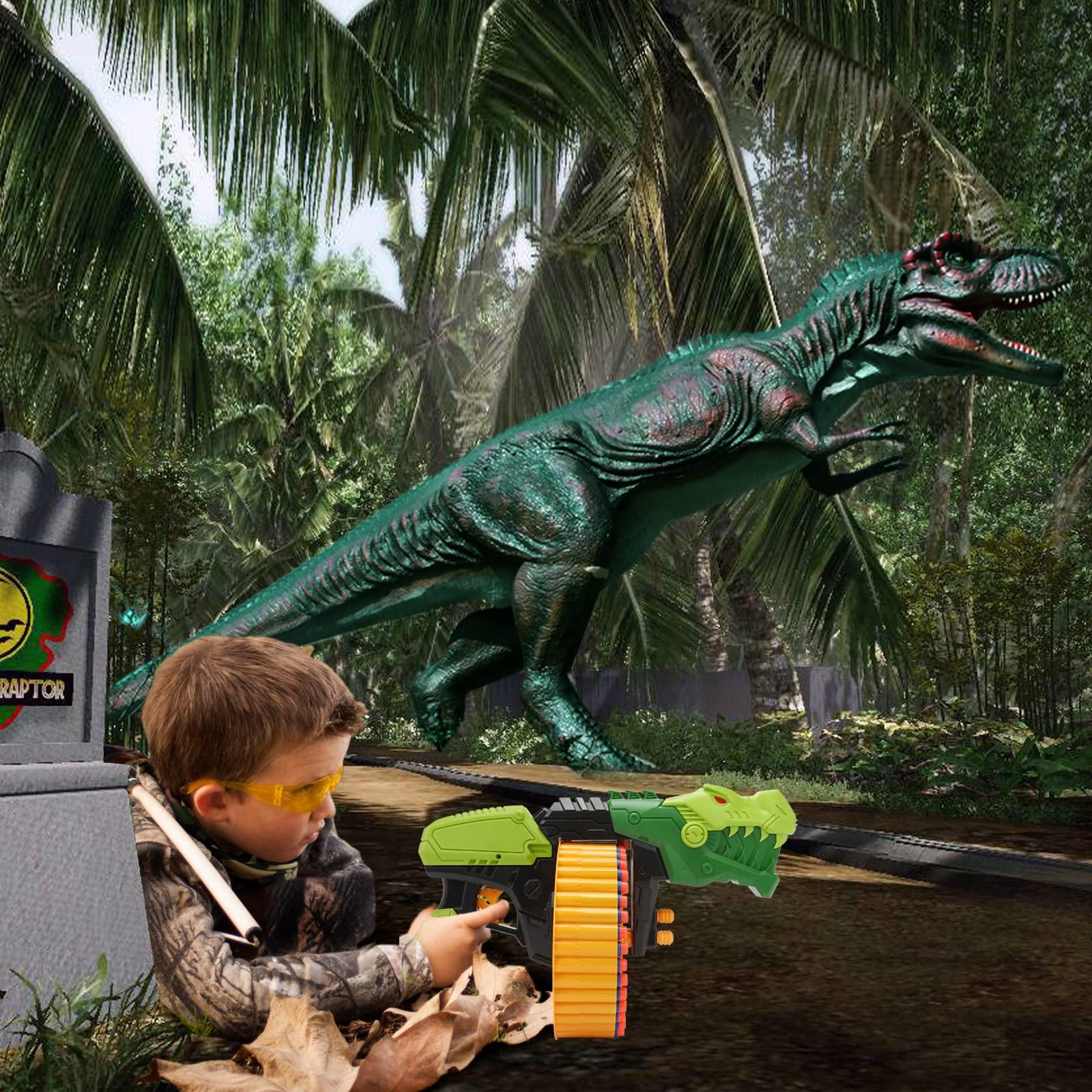 Toy Gun Toy Foam Blasters with 120 Foam Bullets, 40-Dart Rotating Drum, Foam Dart Gun Shooting Game for Indoor Outdoor Activity, Dinosaur Toys Birthday Xmas Gifts for Kids, Teens, Adults 6+ - Image 6