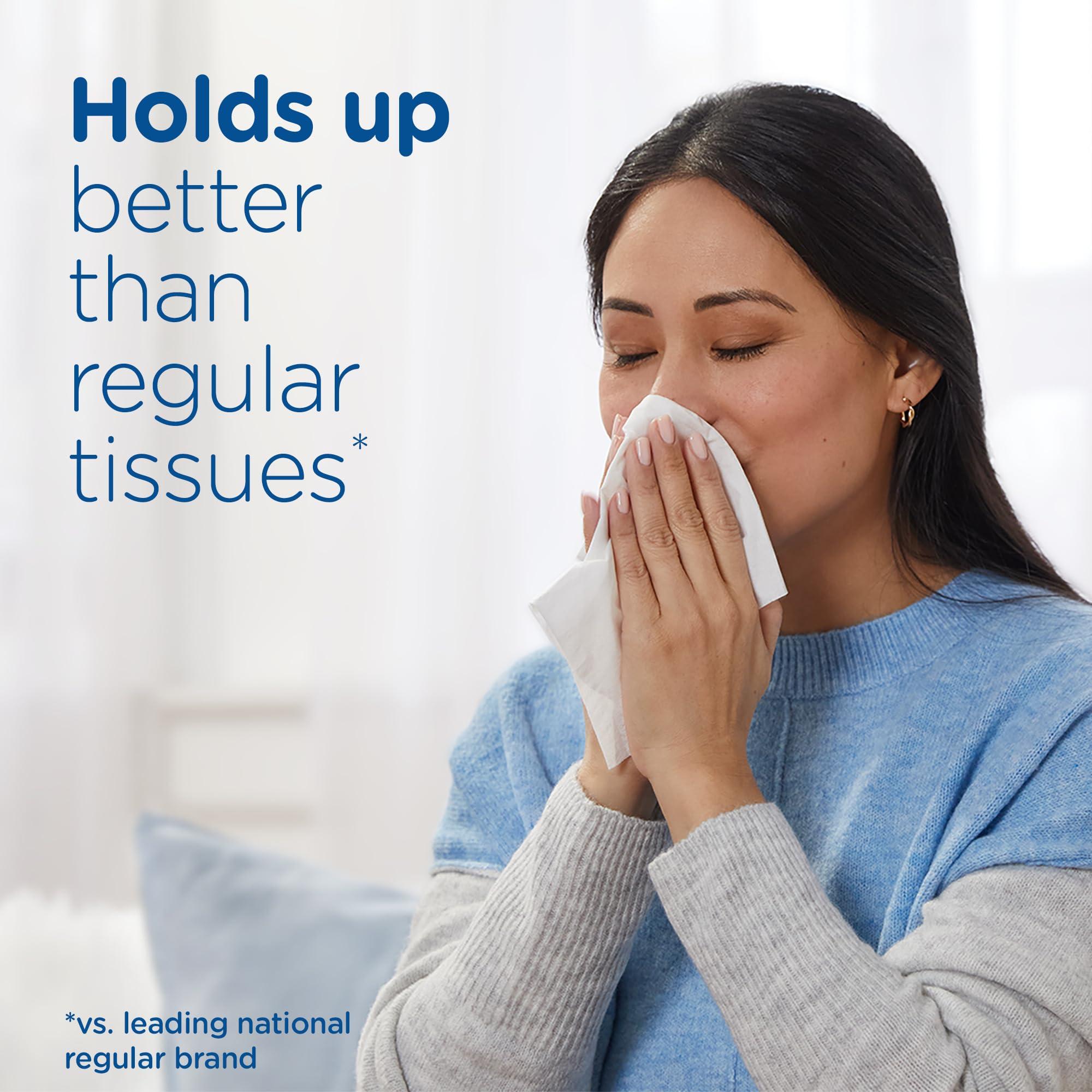 Puffs Plus Lotion Facial Tissues, 8 Family Boxes, 124 Facial Tissues per Box, Allergies and Colds - Image 3