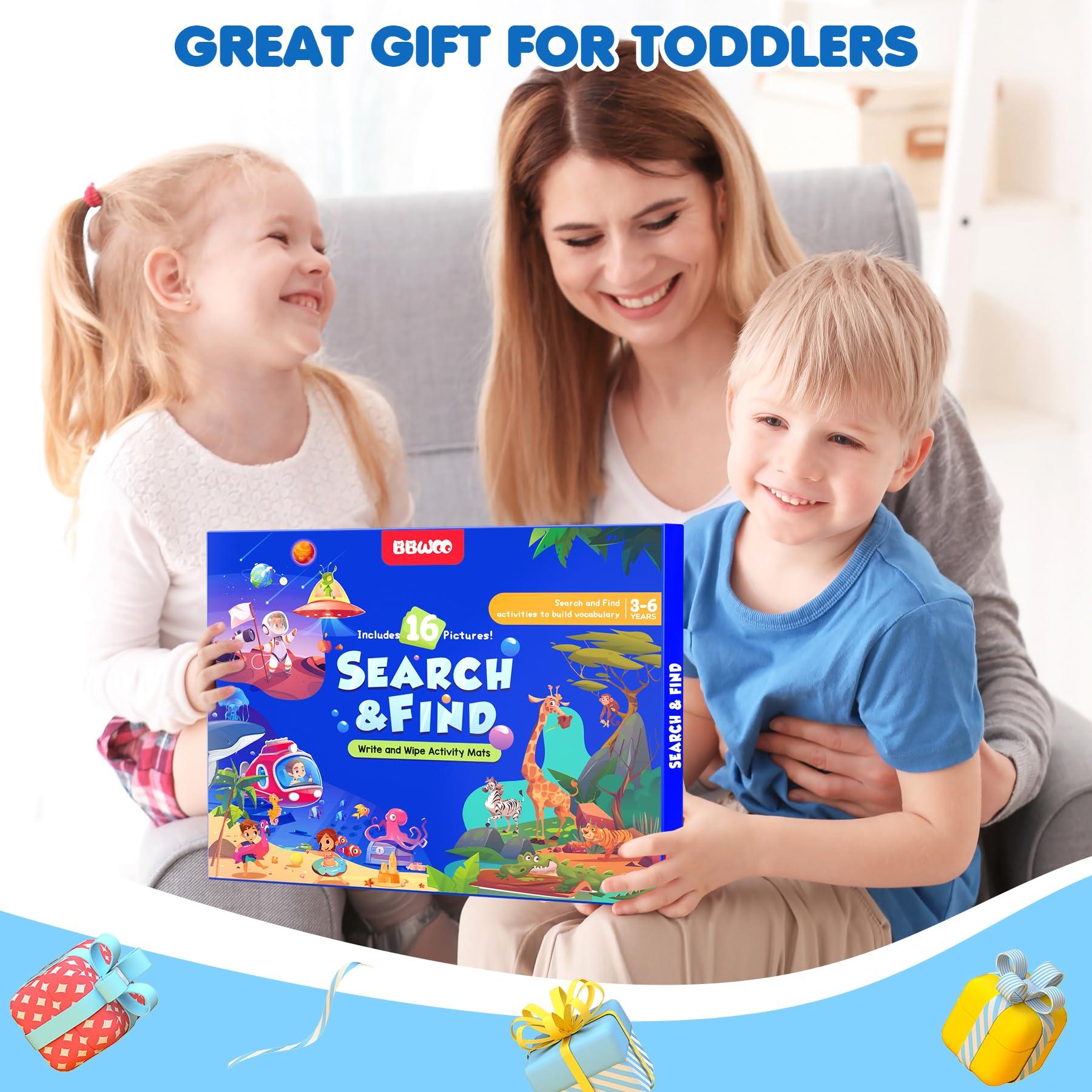 Search and Find Activity Books for Kids Ages 3-5, Toddler Travel Games Toys for Car Airplane, Road Trip Activities for Kids Games 4-8, Preschool Learning Activities, Educational Seek Birthday Gifts - Image 7