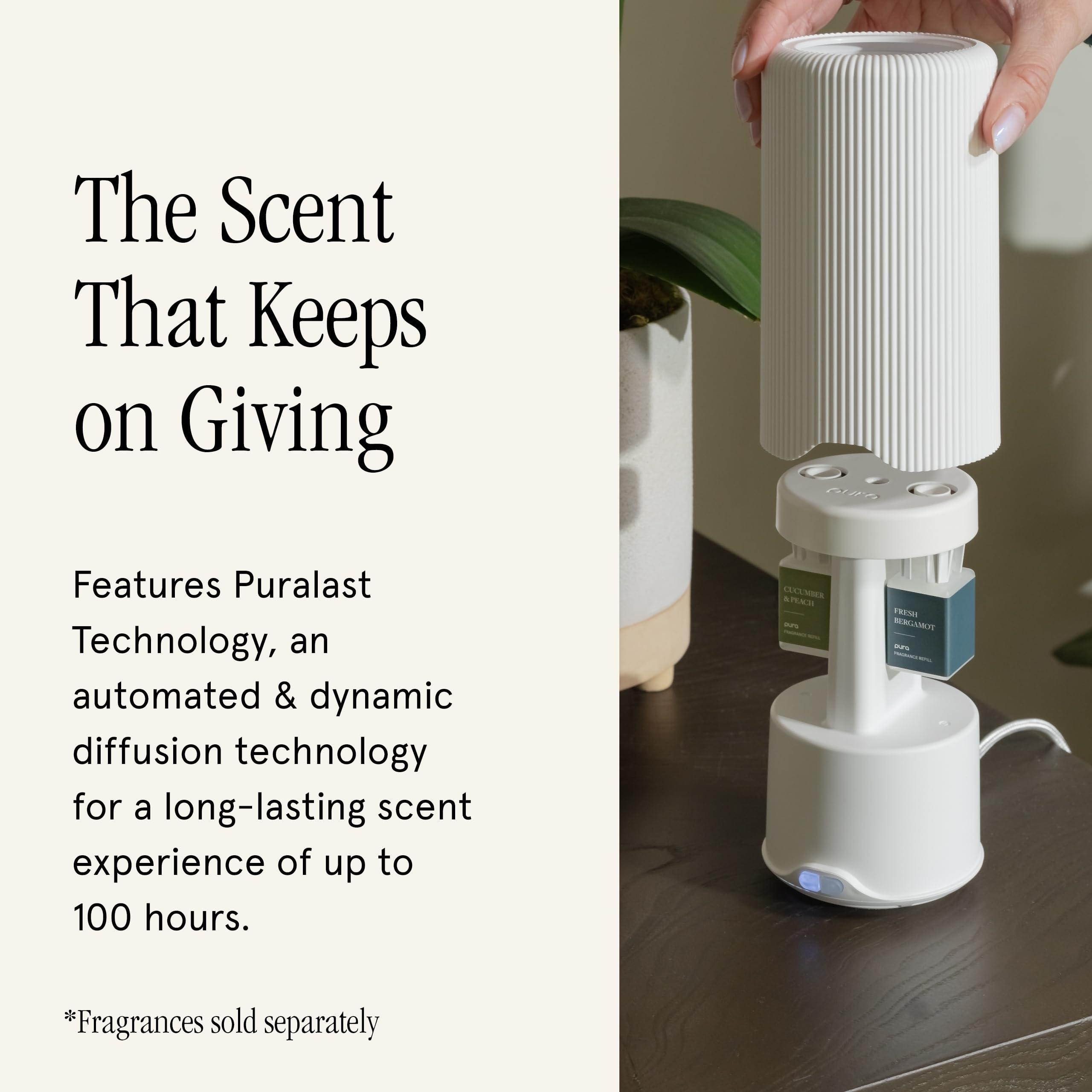 Pura Plus - Smart Fragrance Diffuser for Large Spaces - Automatic Fragrance Vial Detection - Wi-Fi Smart Diffuser for Luxury Home Scenting - White - Image 4