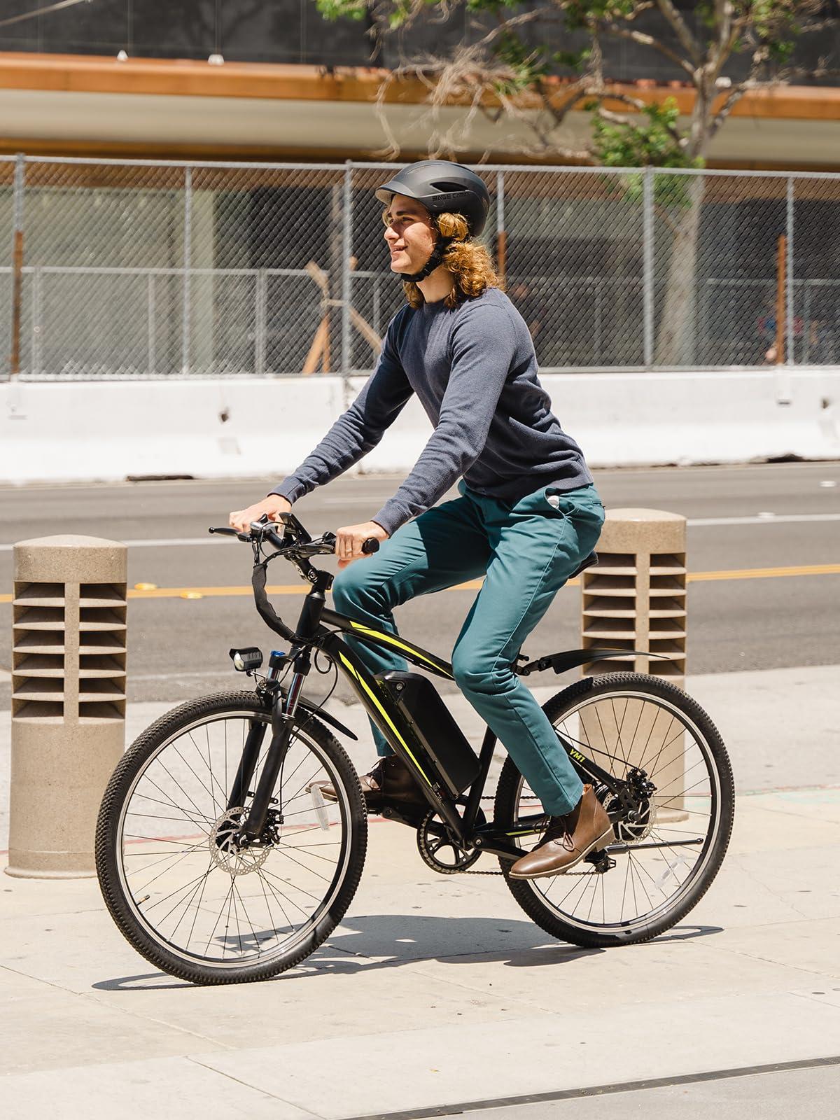 Jasion Electric Mountain Bike for Adults with 750W Peak Motor, 22MPH Max Speed Ebike with 480Wh Removable Battery, 40 Miles Range, 27.5" Tires Electric Mountain Bike, 7-Speed, Front Suspension - Image 9
