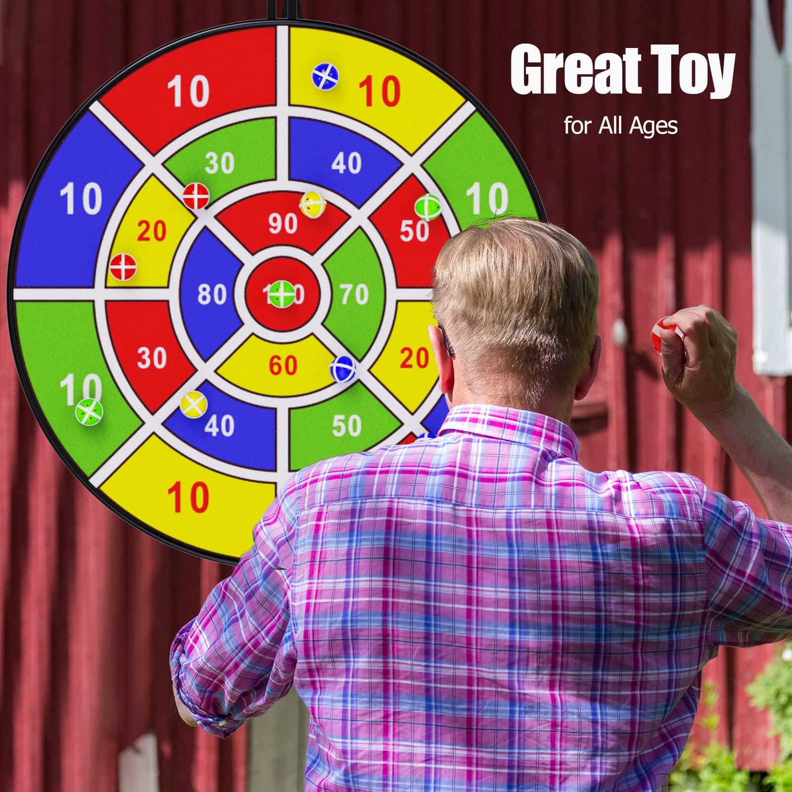 BooTaa 29" Large Dart Board for Kids, Kids Dart Board with Sticky Balls, Boys Toys, Indoor/Sport Outdoor Fun Party Play Game Toys, Birthday Gifts for 3 4 5 6 7 8 9 10 11 12 Year Old Boys Girls - Image 4