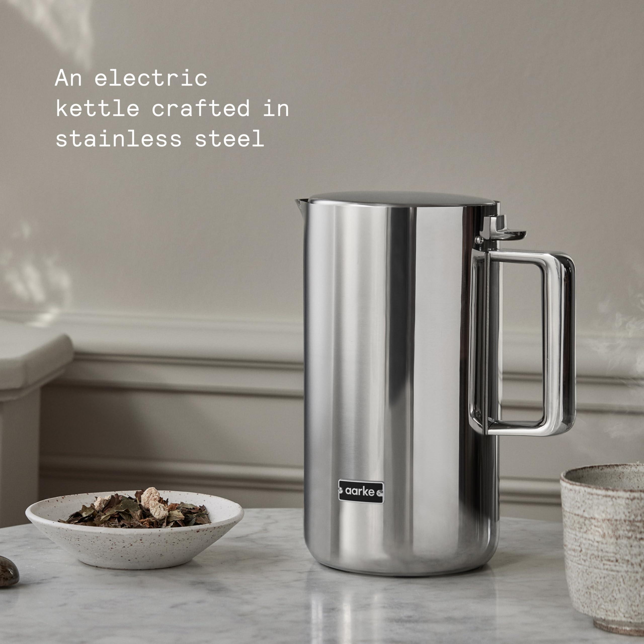 Aarke Kettle | Stainless Steel Hot Water Kettle | 360° Swivel Base | 1.2L / 5 Cups - Steel - Image 4