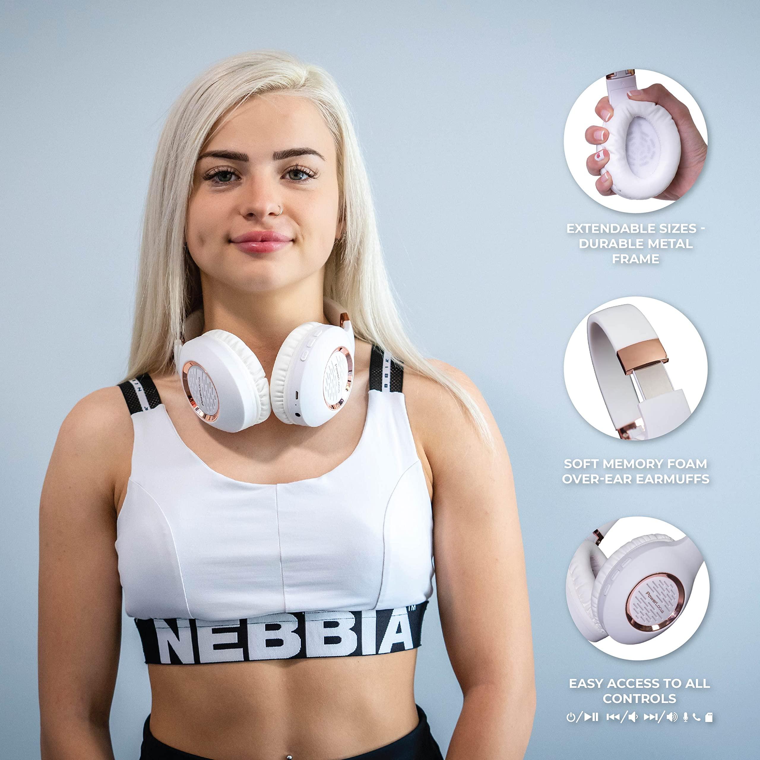 Bluetooth Headphones Over-Ear, PowerLocus Wireless Headphones, Hi-Fi Stereo Deep Bass, Soft Earmuffs Foldable Headphone with Built-in Microphone, Wireless and Wired Headset for Cell Phones,Tablets, PC - Image 3