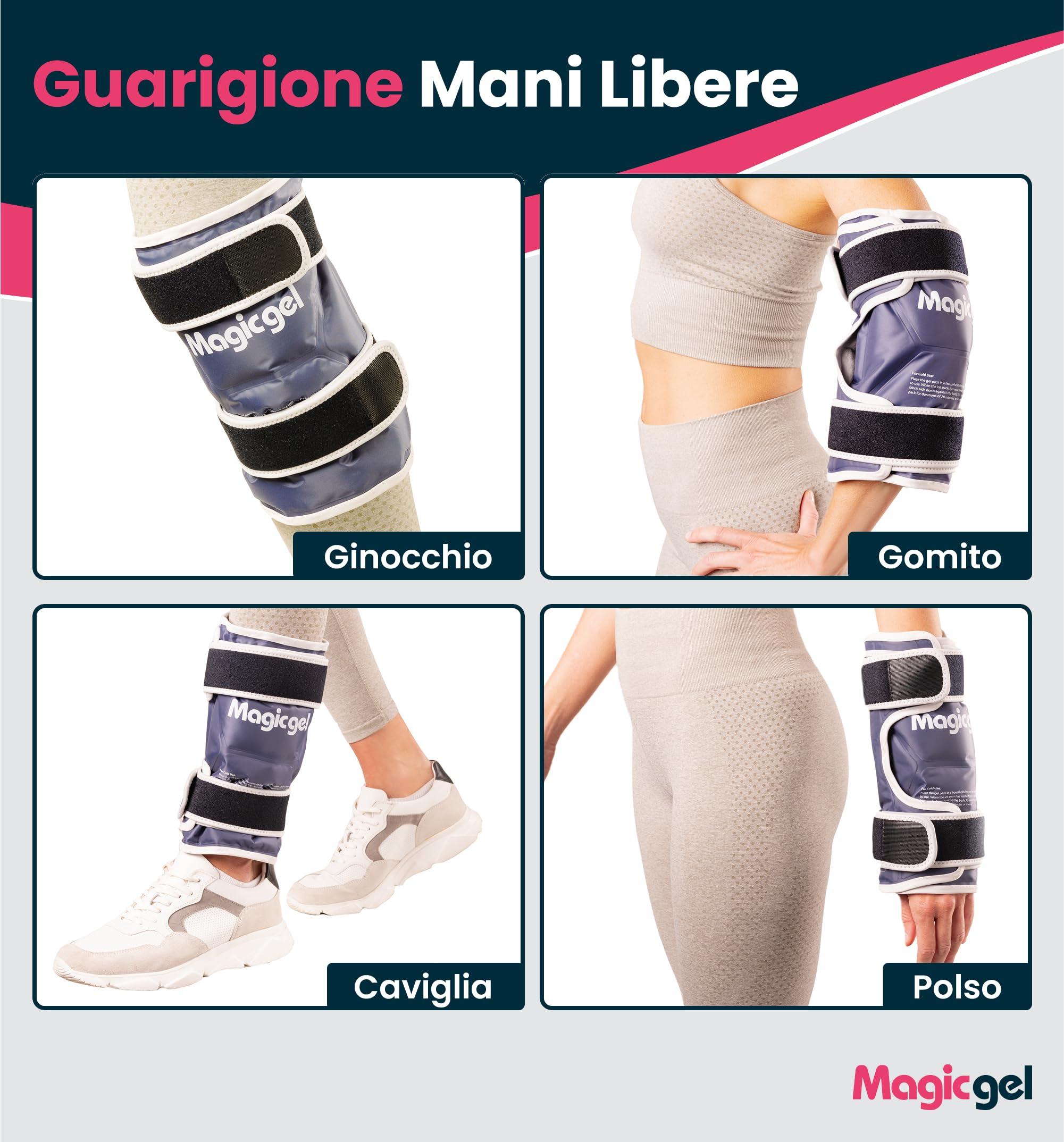 Magic Gel Ice Pack for Knee - Reusable Cold Wrap for Injuries - Soft Flexible Cooling for Icing Knees, Elbow, Calf, Wrist - Adjustable Wraparound Straps - Image 5