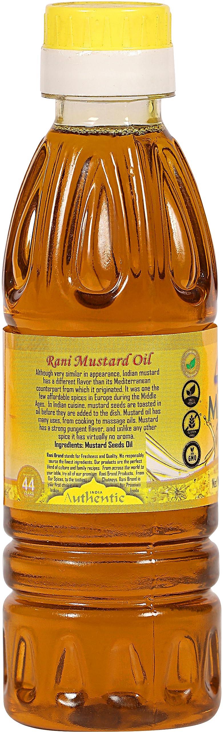 Rani Mustard Oil (Kachi Ghani) 6.76 Ounce (200ml) NON-GMO | Gluten Free | Vegan | 100% Natural | Kosher - Image 6
