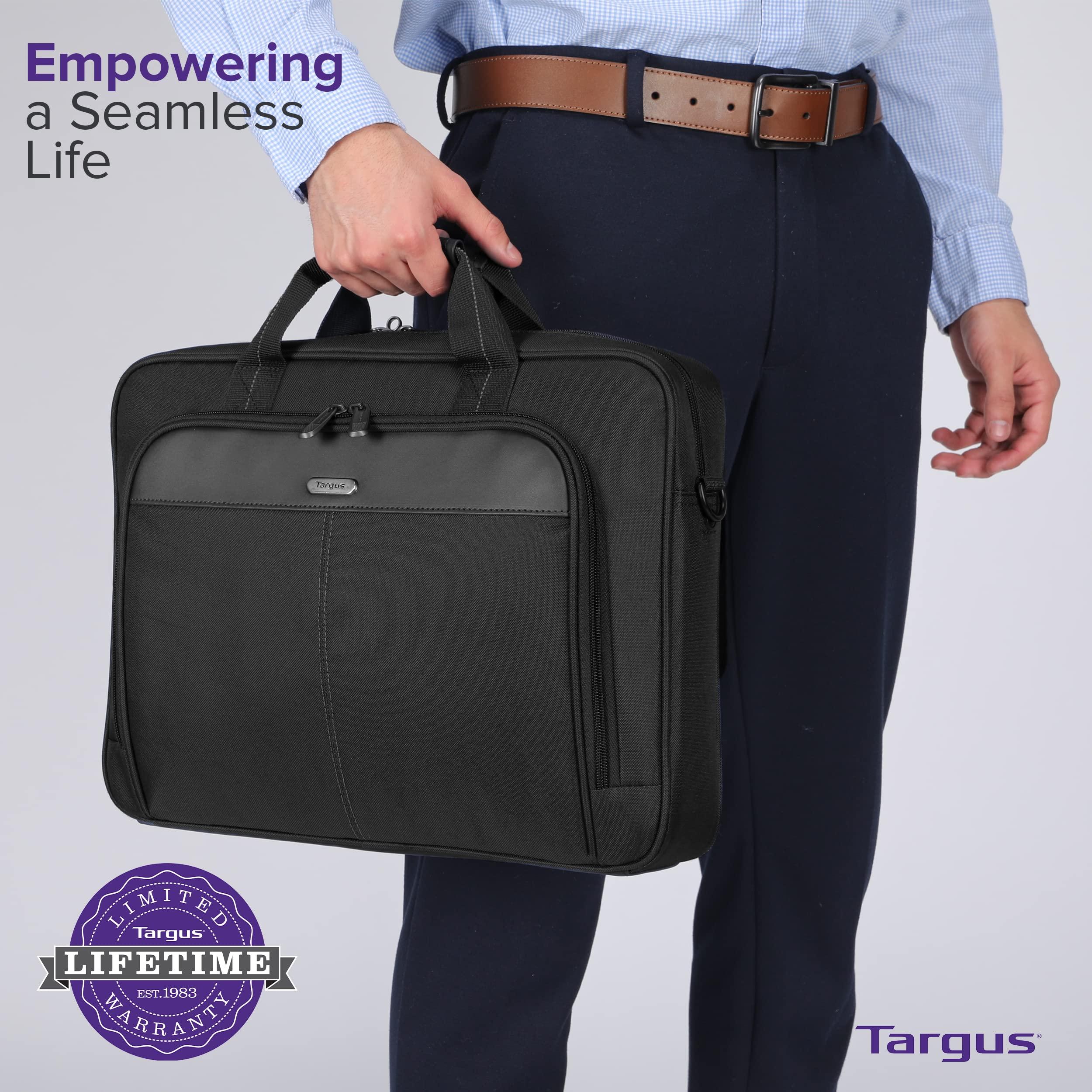Targus unisex-adult Slim Briefcase With Crossbody Shoulder Bag - Image 6