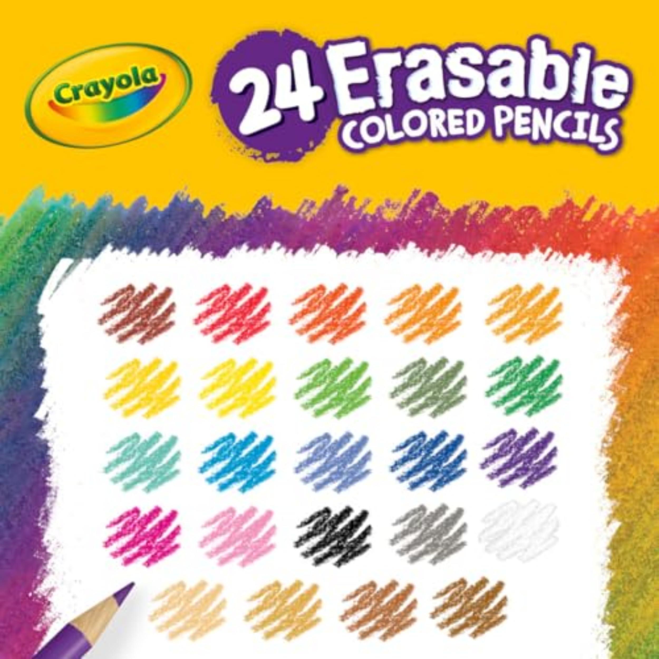 Crayola Erasable Colored Pencils (24ct), Assorted Kids Colored Pencils for Coloring Books, Back to School Essentials, Coloring Supplies for Classrooms, 6+ - Image 5