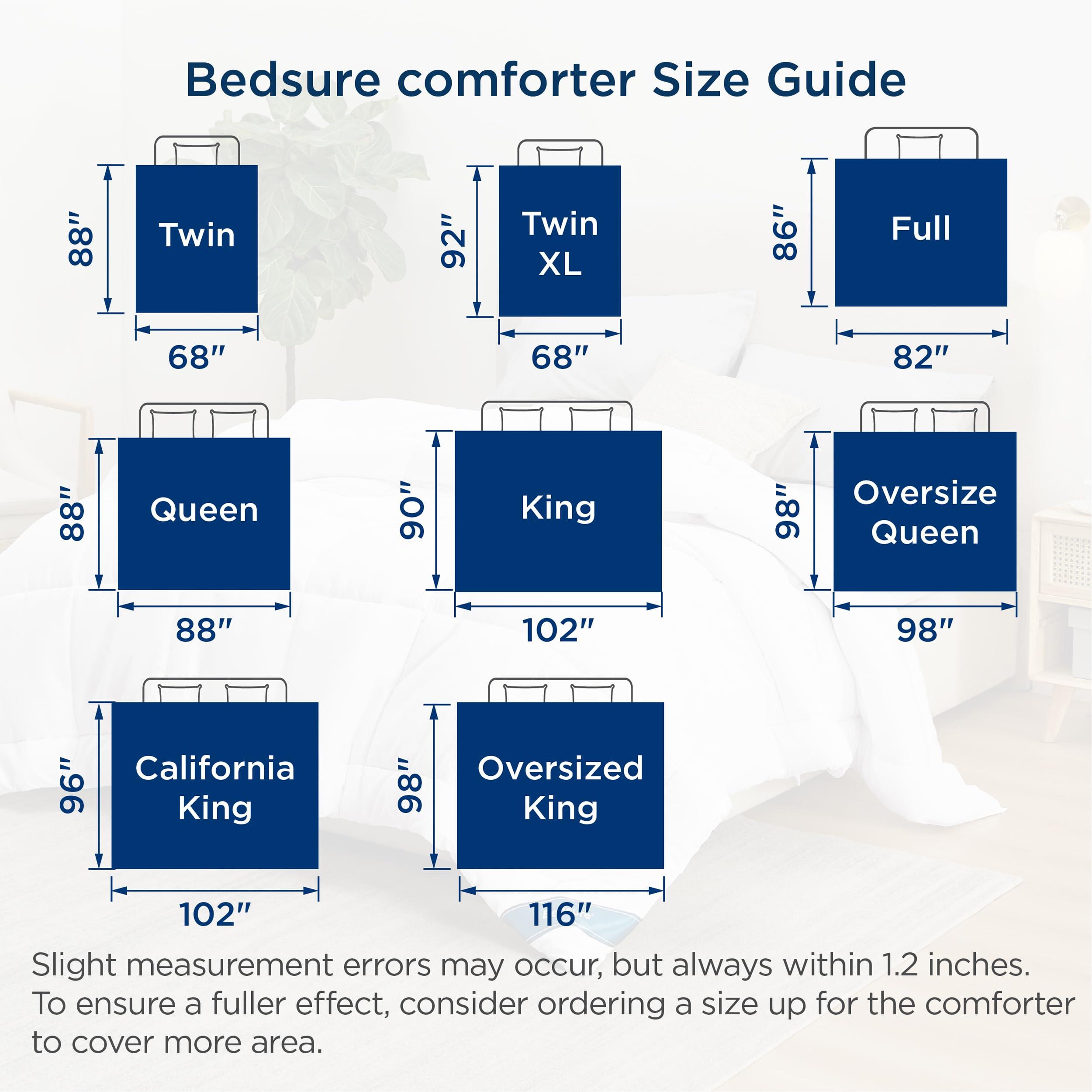 Bedsure Comforter Duvet Insert - Quilted Comforters Queen Size, All Season Duvet, Down Alternative Bedding, with 8 Tabs, Gifts for Women/Men, White, Queen 88 x 88 Inches - Image 3
