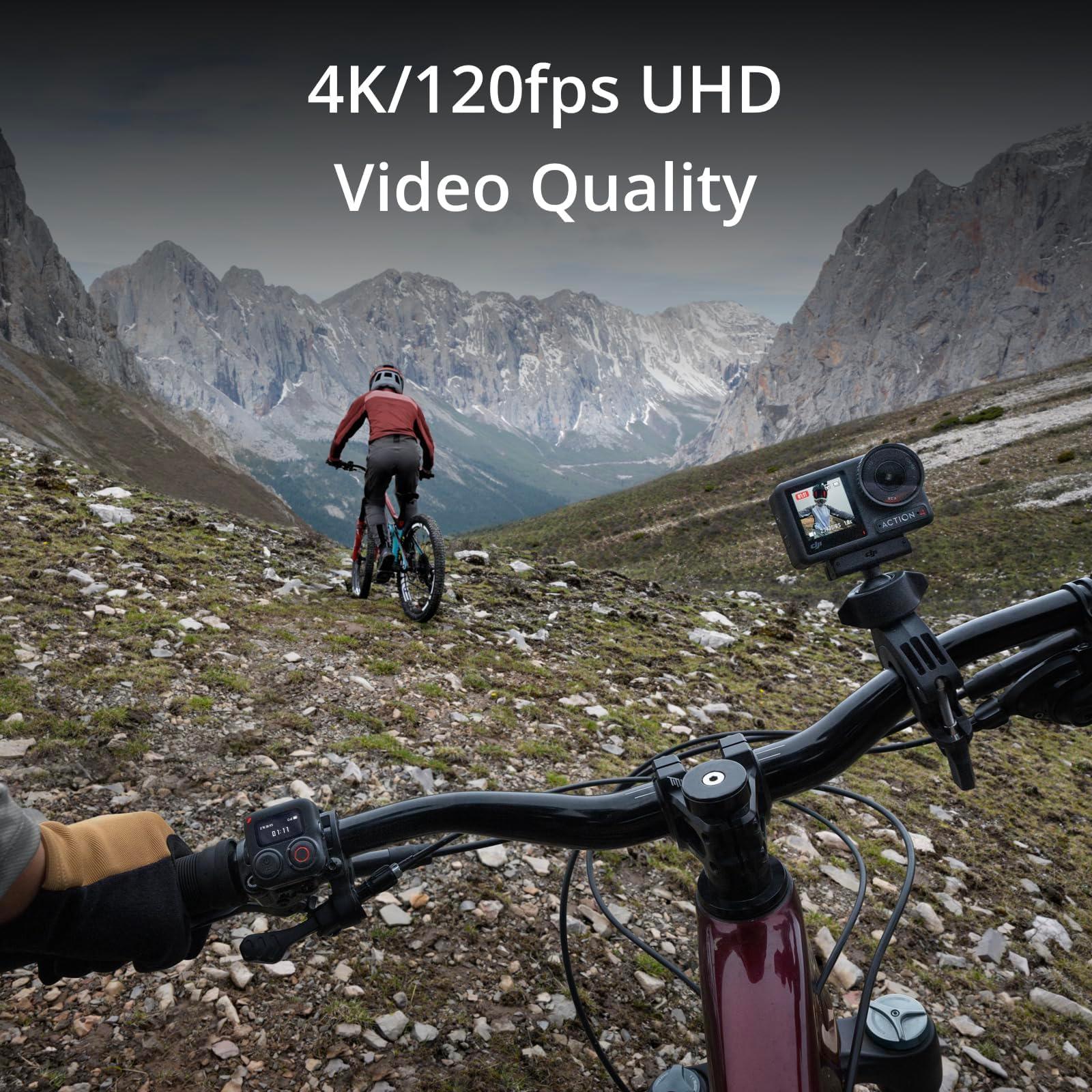 DJI Osmo Action 4 Adventure Combo, 4K/120fps Waterproof Action Camera with a 1/1.3-Inch Sensor, 10-bit & D-Log M Color Performance, Up to 7.5 h with 3 Batteries, Outdoor Camera for Travel, Biking - Image 6