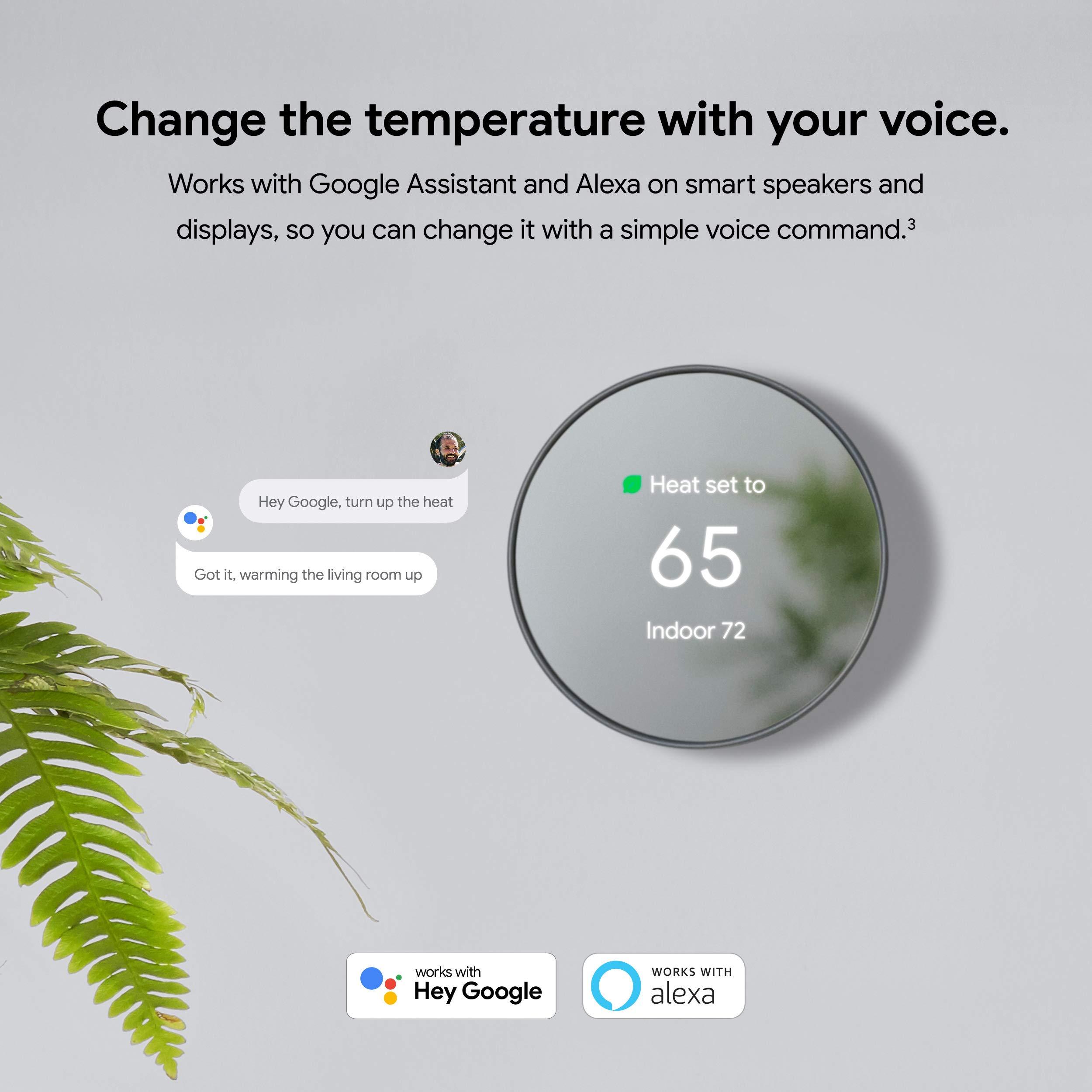 Google Nest Thermostat - Smart Thermostat for Home - Programmable Wifi Thermostat - Snow - Image 11