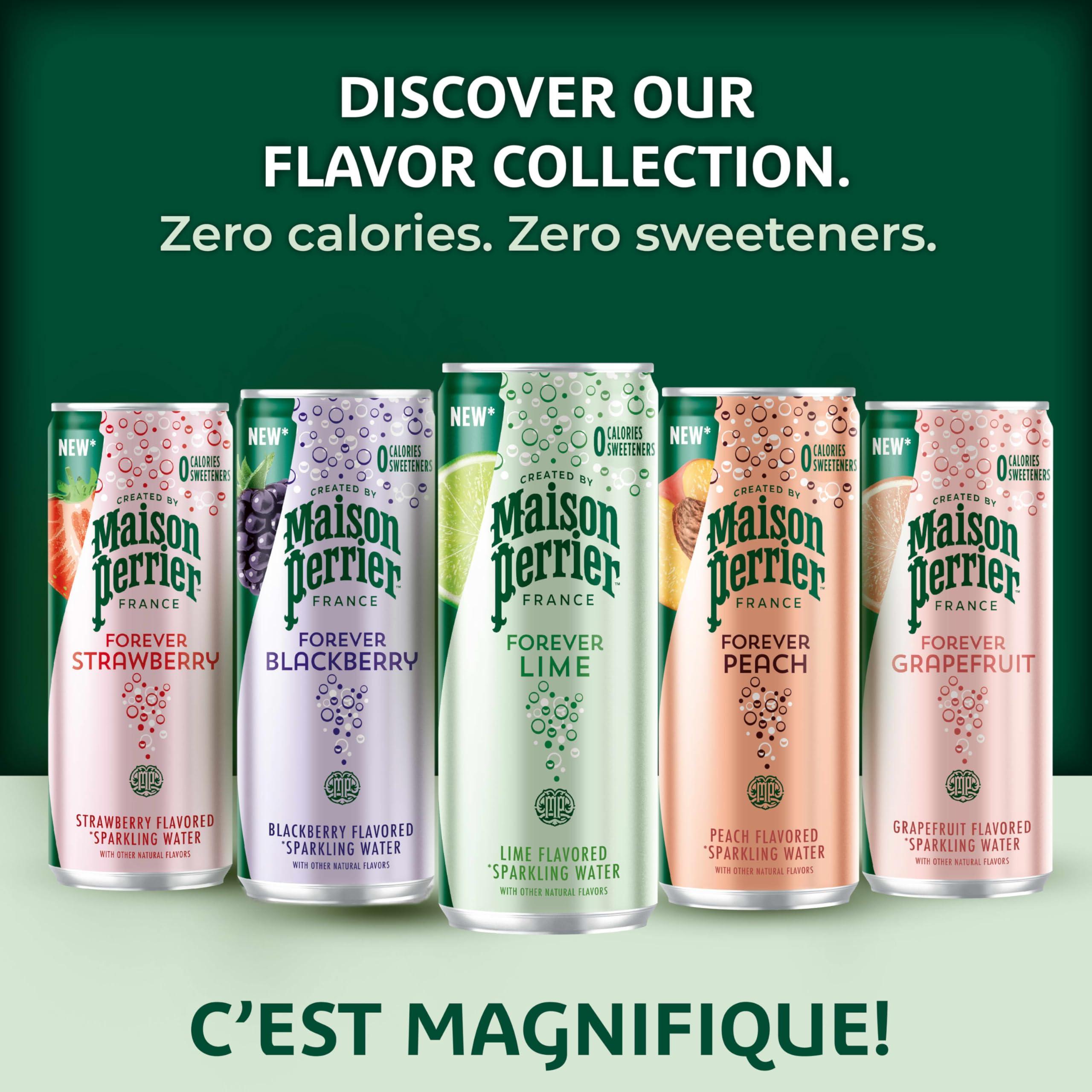 Maison Perrier Forever Strawberry Flavored Sparkling Water, 11.15 Fl Oz Cans, 8 Count, 3 Pack - Image 6