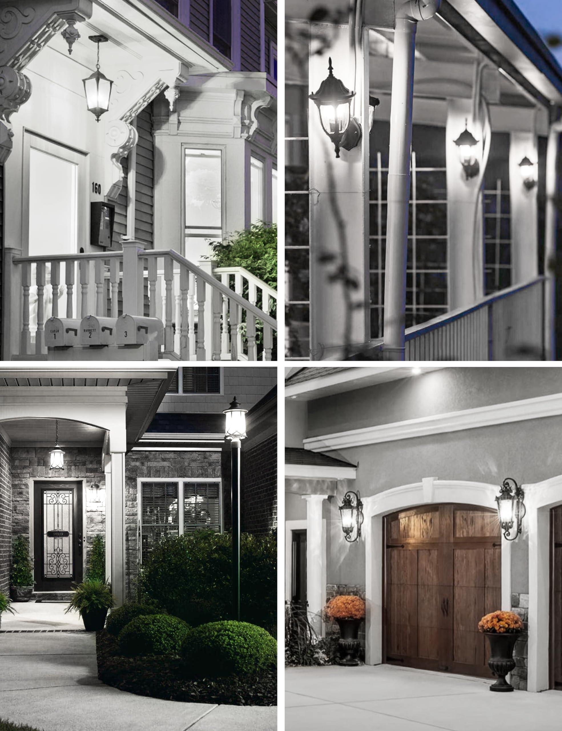Eastiya Dusk to Dawn Sensor LED Outdoor Light Bulb, Daylight White 5000K, A19 13W(100 Watt Equivalent) Bright Porch Lighting, 1200LM, Auto-On/Off Photocell Sensor for Garage Yard Patio Garden-4 Pack - Image 6