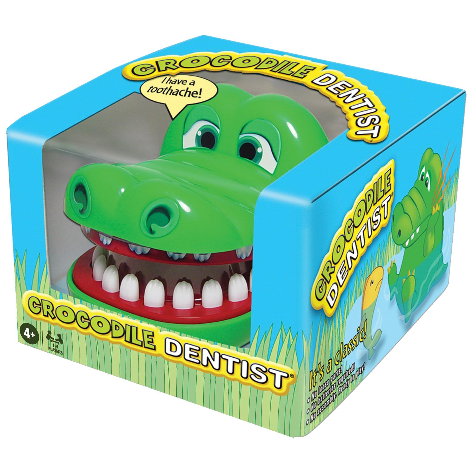 Crocodile Dentist by Winning Moves Games USA, Press Your Luck No Loose Parts Self Contained Game for 1 to 4 Players, Ages 4+ - Image 3