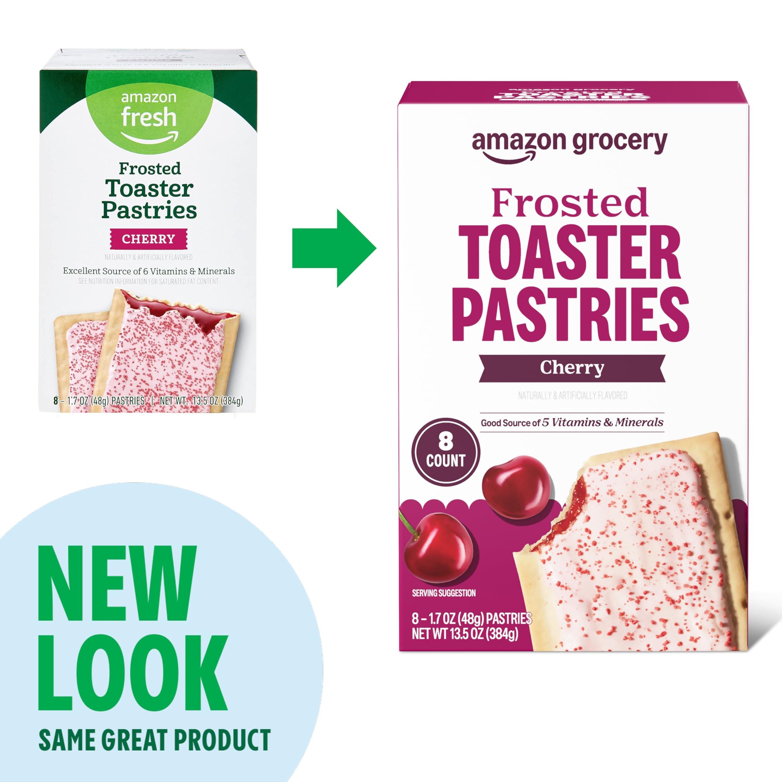 Amazon Grocery, Frosted Toaster Pastries, Cherry, 13.5 Oz, 8 Ct (Previously Amazon Fresh, Packaging May Vary) - Image 4
