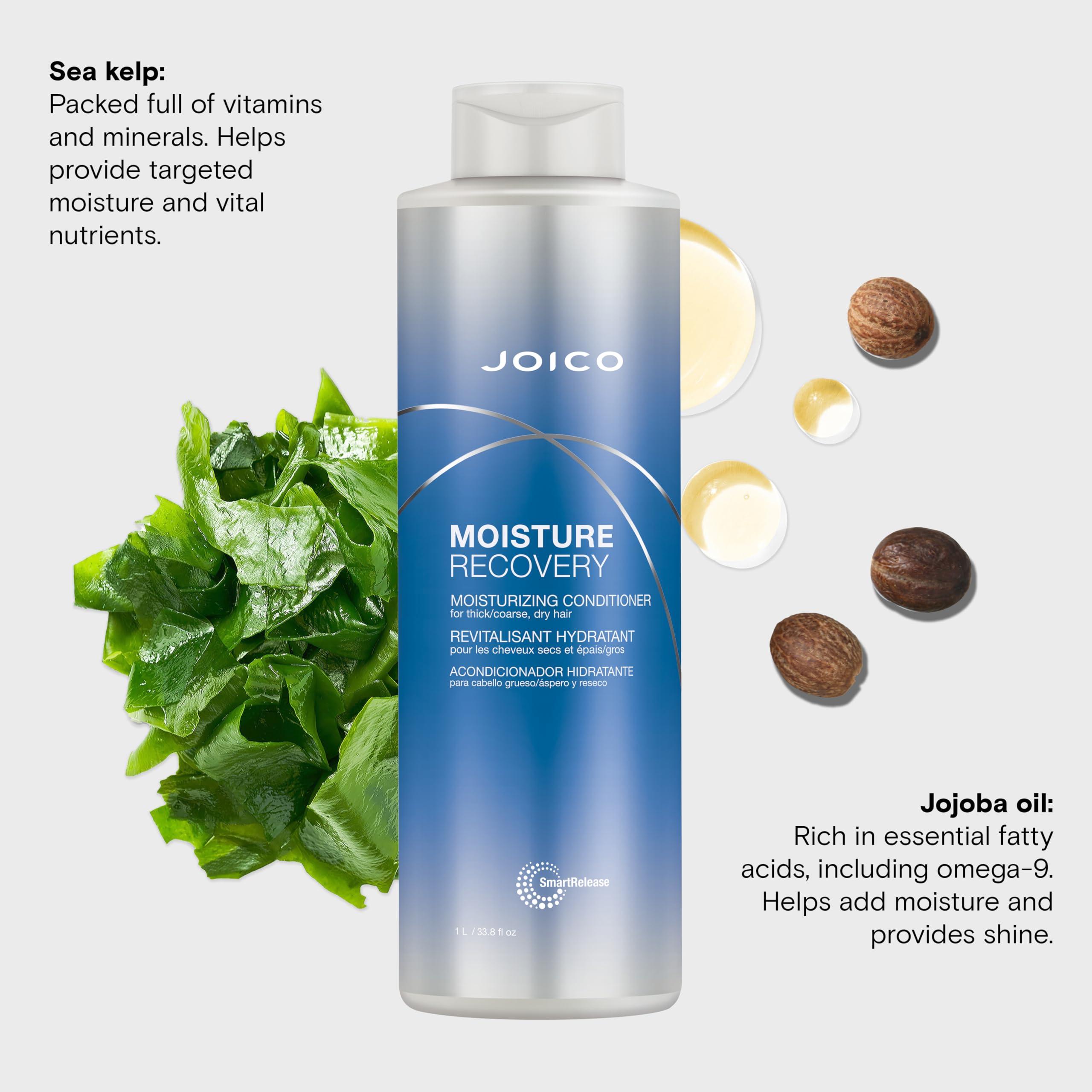 Joico Moisture Recovery Moisturizing Conditioner | For Thick, Coarse, Dry Hair | Replenish Moisture | Restore Smoothness & Elasticity | Strengthen & Reduce Breakage | With Jojoba Oil & Shea Butter - Image 5