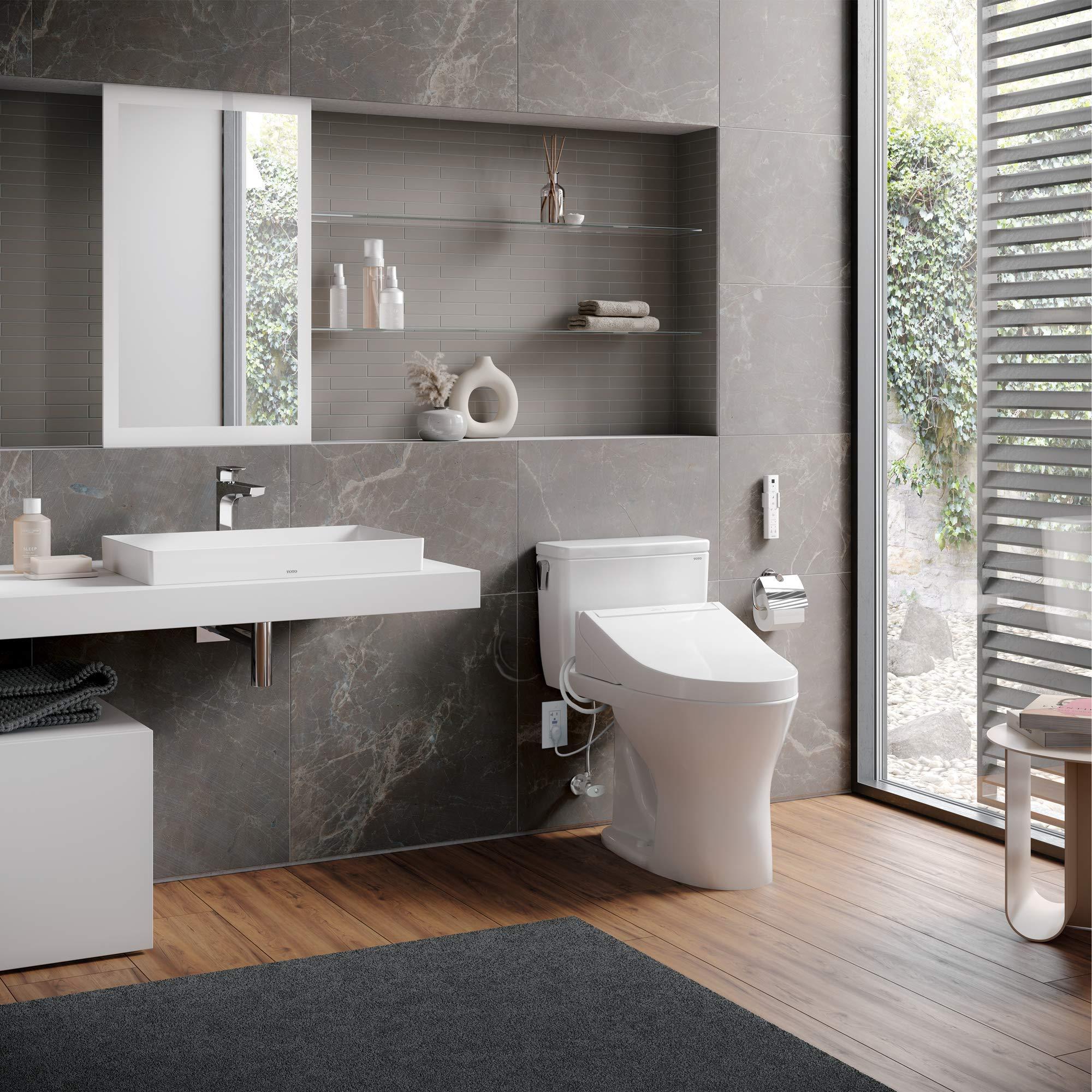 TOTO SW3084#01 WASHLET C5 Electronic Bidet Toilet Seat with PREMIST and EWATER+ Wand Cleaning, Elongated, Cotton White - Image 22