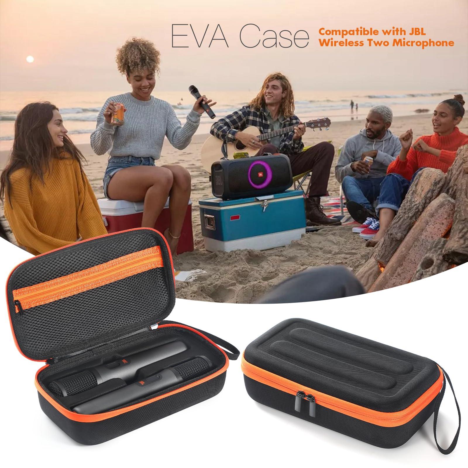 XBERSTAR Microphone Case for JBL Partybox Encore, Portable Organizer, Dual Mic Travel Case, Battery Version - Image 5